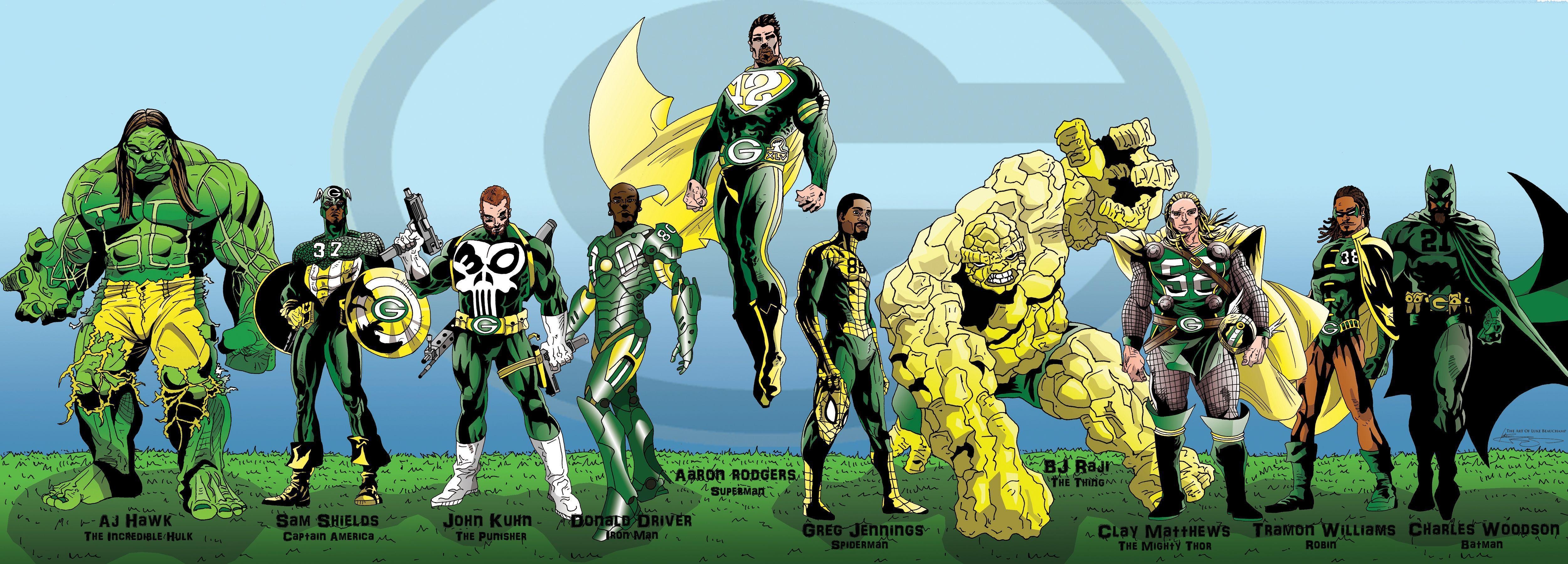 5000x1800 image about Green Bay Packers. Football team, Dual Screen