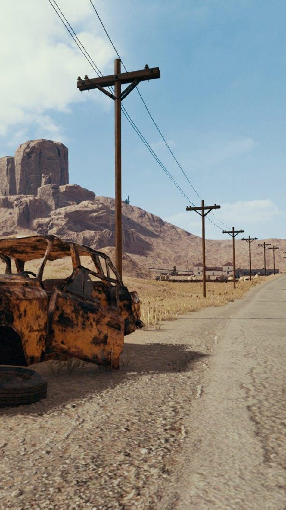 950x1690 Download Road To Miramar Desert PlayerUnknown's, Phone