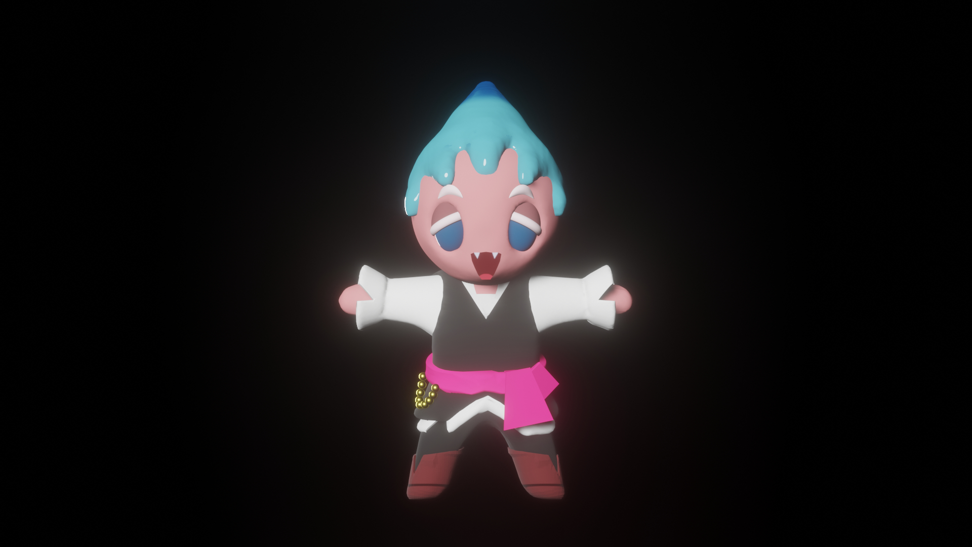 1920x1080 Sorbet Shark Cookie (At least his OOOooooOooOoooo form) 3D model is complete: Cookierun, Desktop