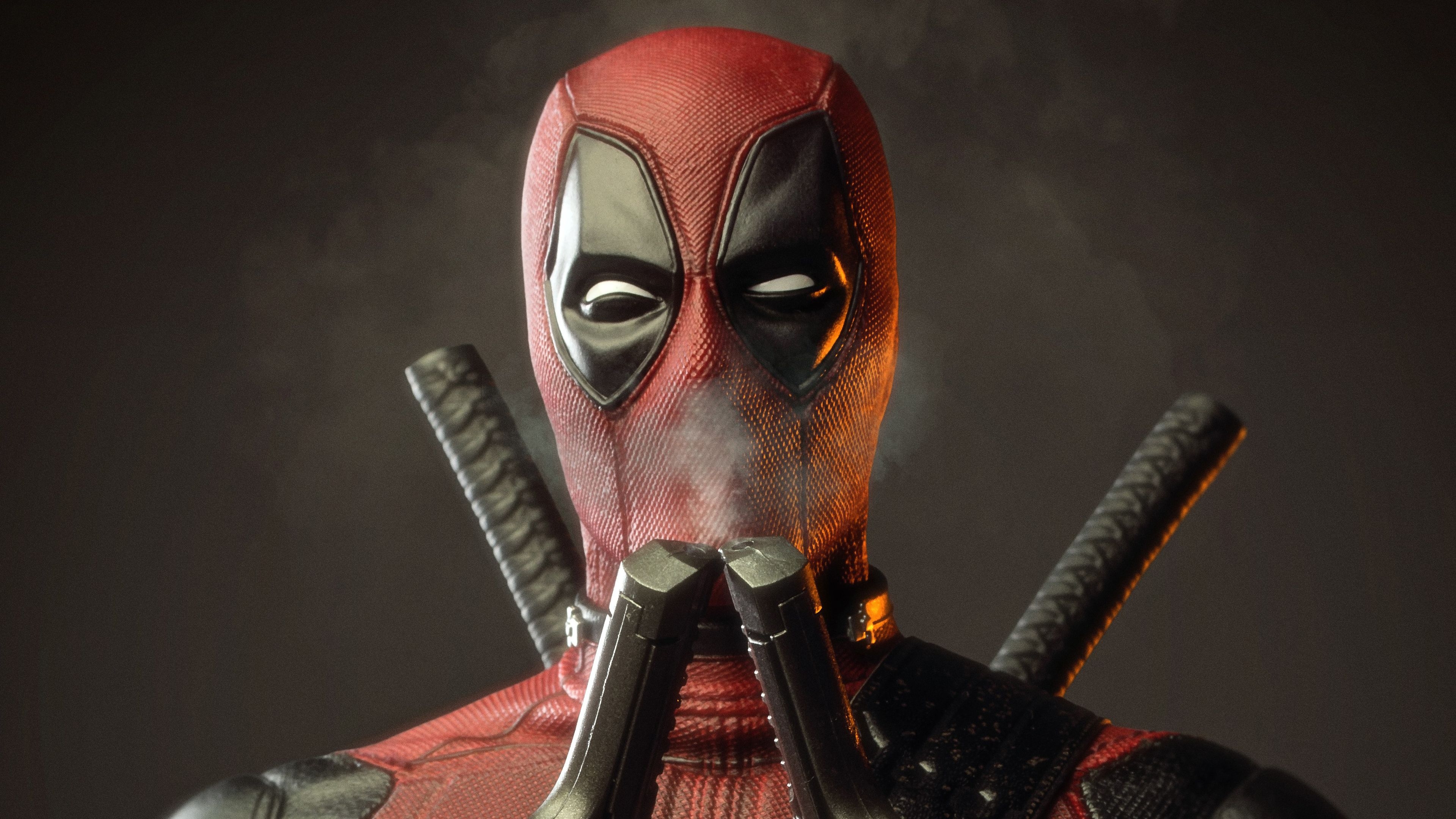 3840x2160 Wallpaper 4k Deadpool Smelling Smoke Of Two Guns 4k Wallpaper, Art Wallpaper, Artwork Wallpaper, Deadpool Wallpaper, Digital Art Wallpaper, Hd Wallpaper, Superheroes Wallpaper, Desktop