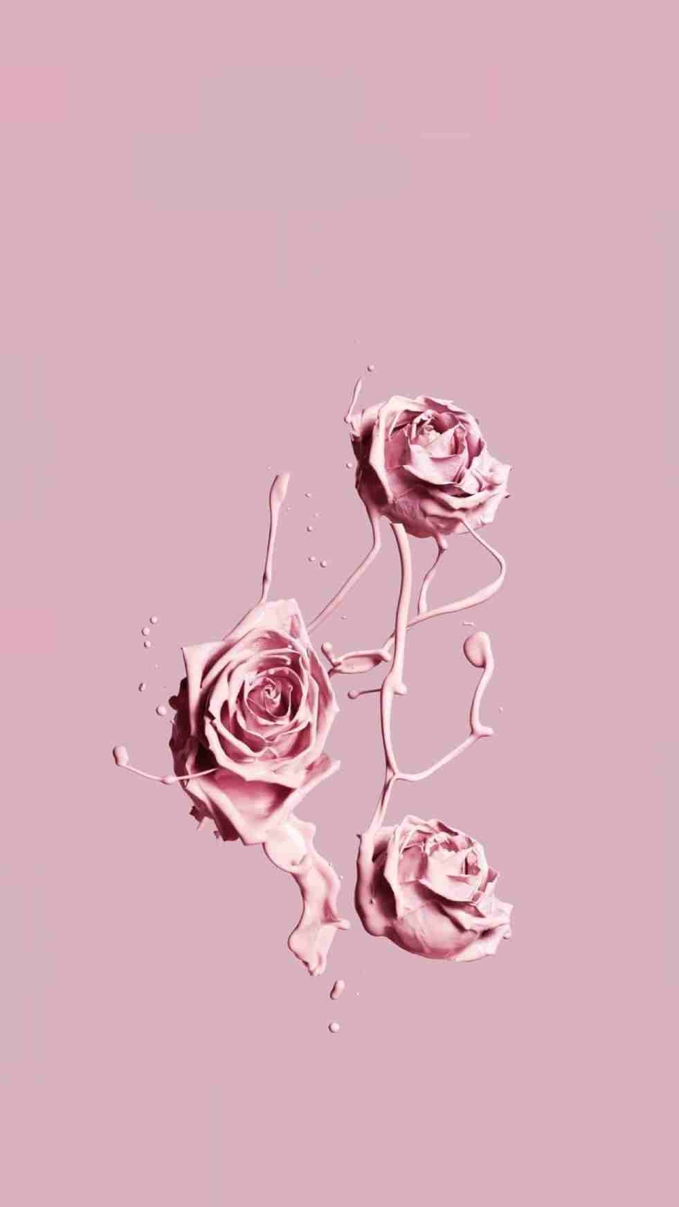 990x1750 Rose Gold Aesthetic Wallpaper, Phone