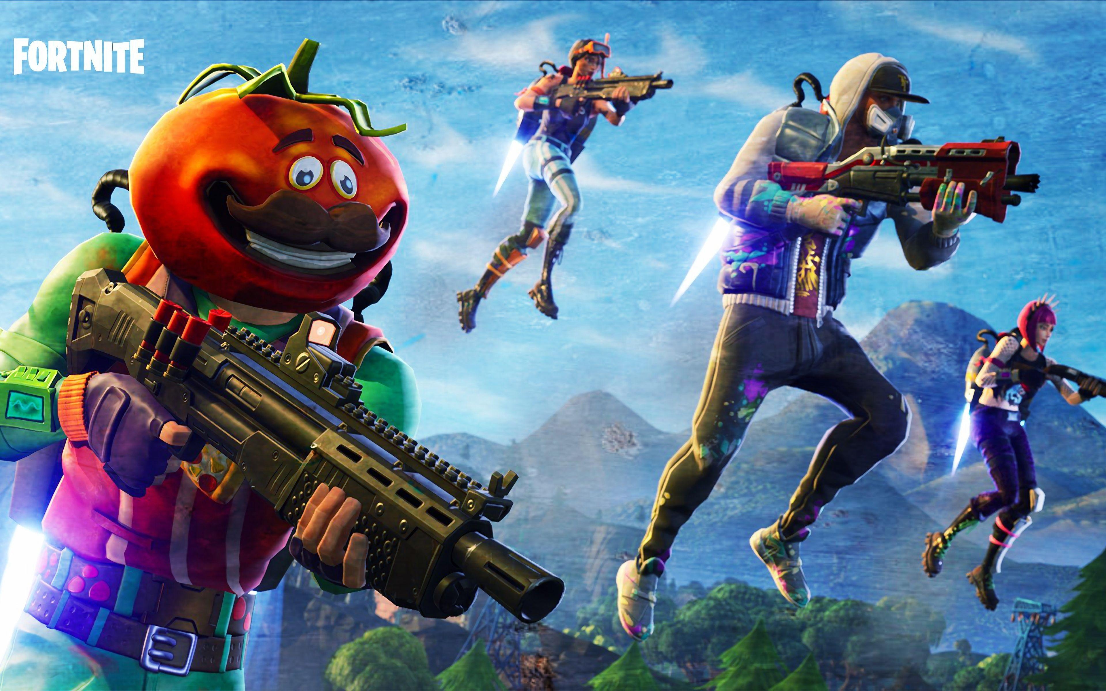 3840x2400 Download wallpaper Tomatohead, Snorkel Ops, Abstrakt, Power Chord, Desktop