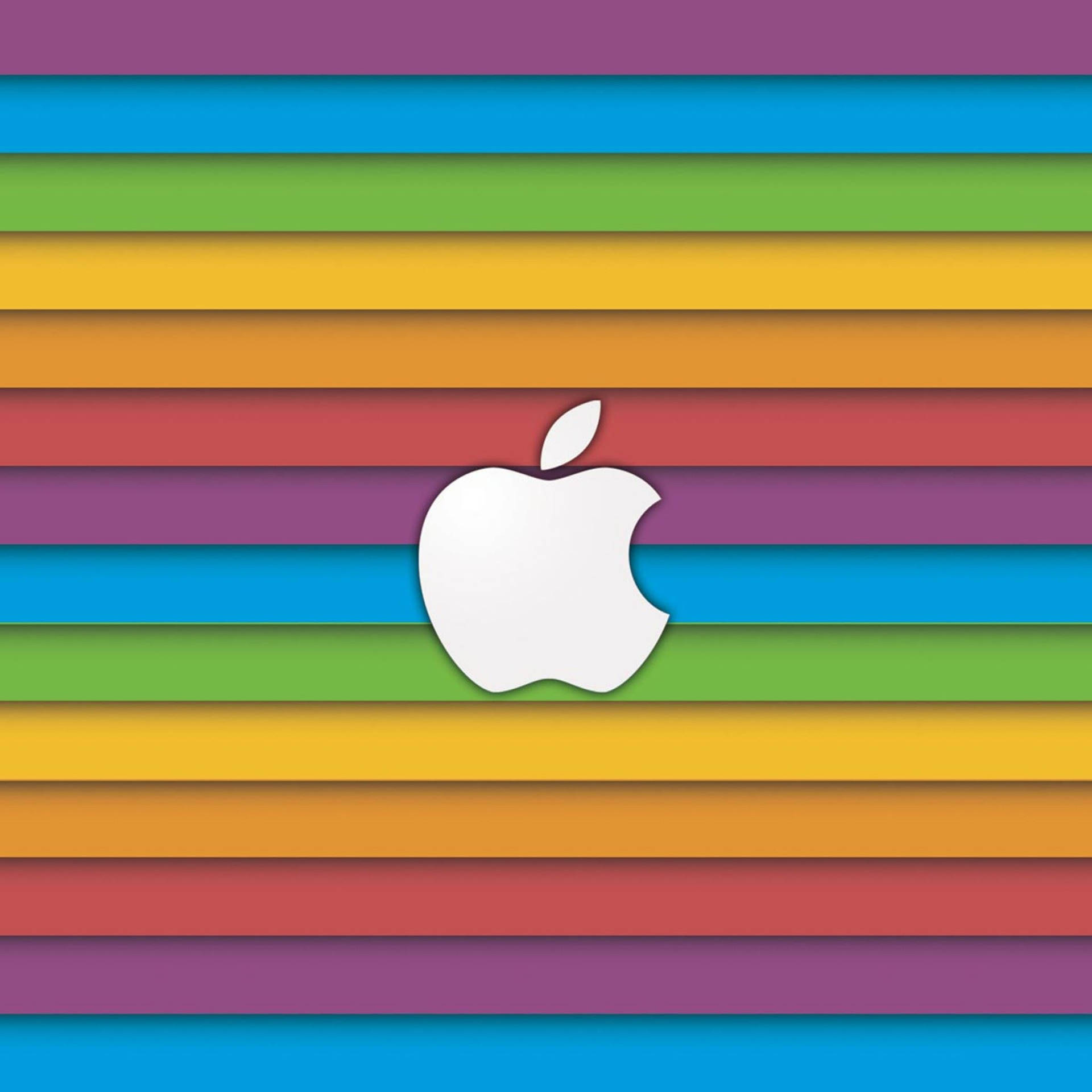 1920x1920 Download Rainbow Aesthetic Apple Wallpaper, Phone