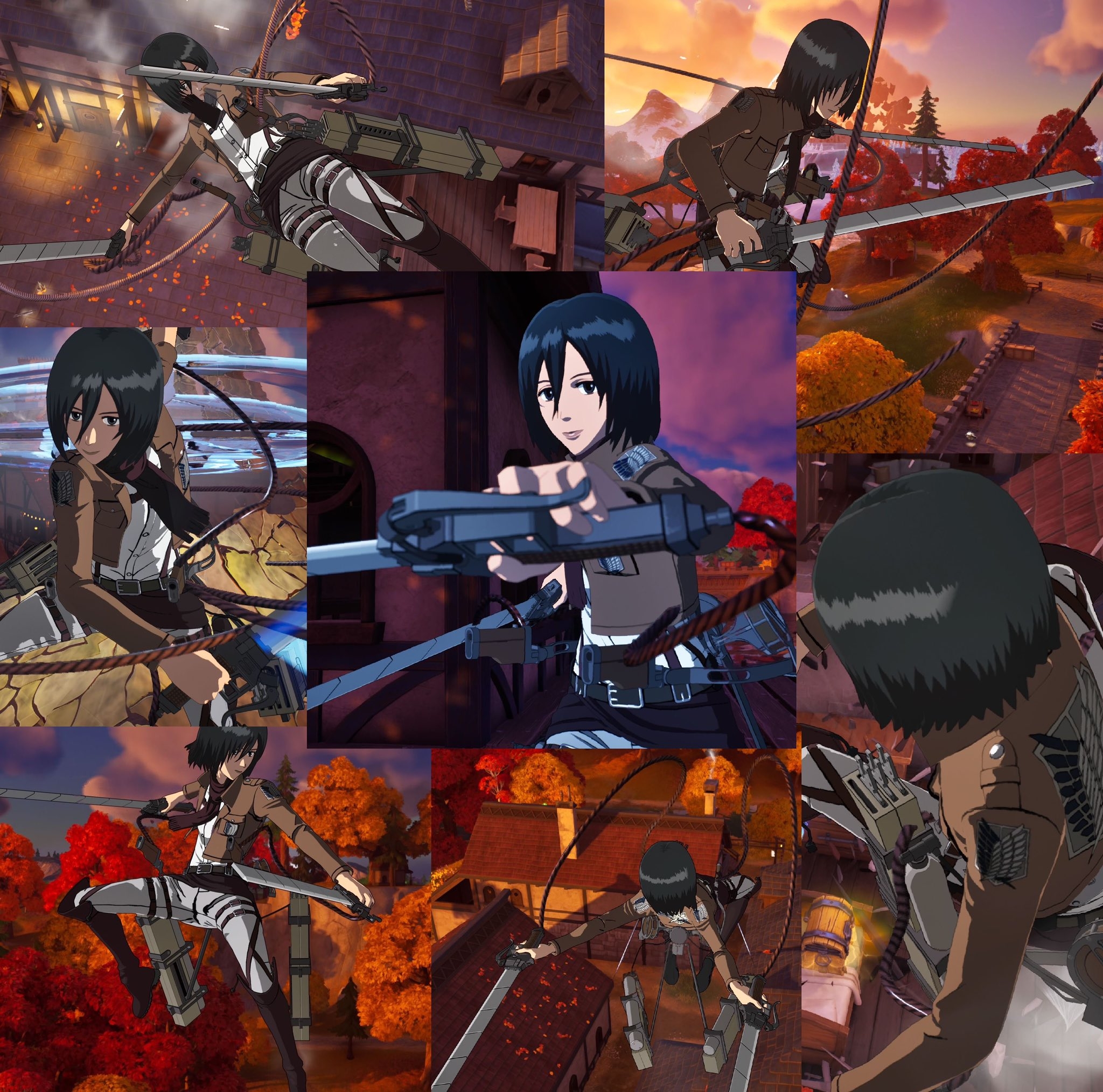 2050x2030 Mikasa Ackermann Fortnite wallpaper, Desktop