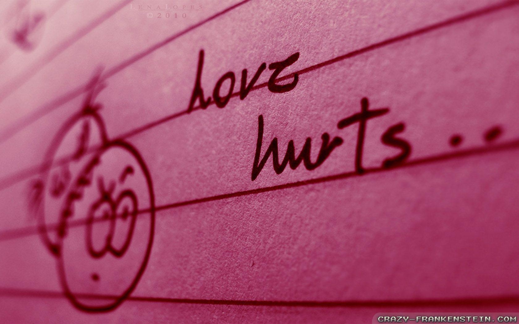 1680x1050 Quotes For > Love Hurts Quotes Wallpaper, Desktop