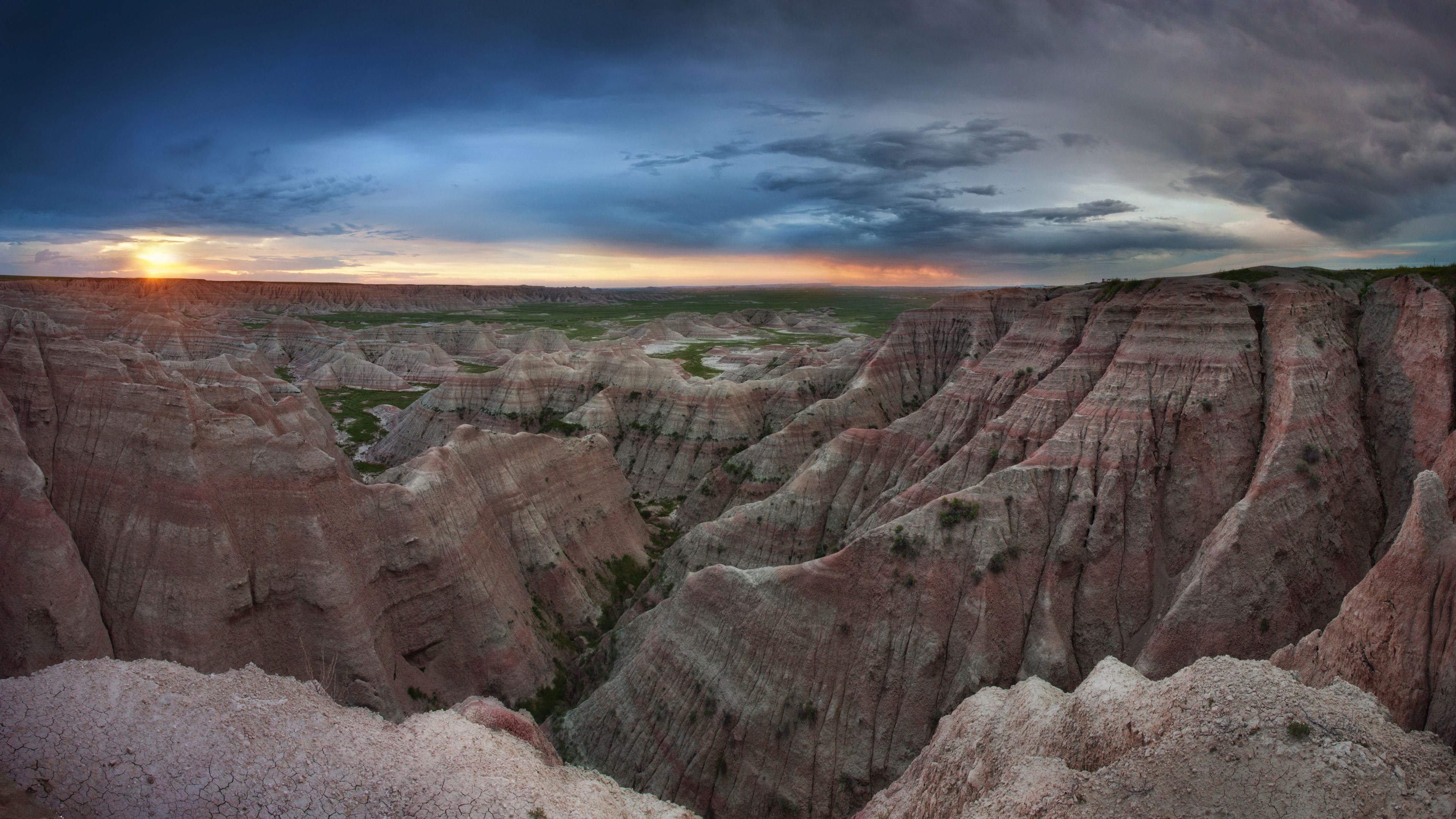 3840x2160 Badlands National Park, South Dakota, United States widescreen, Desktop