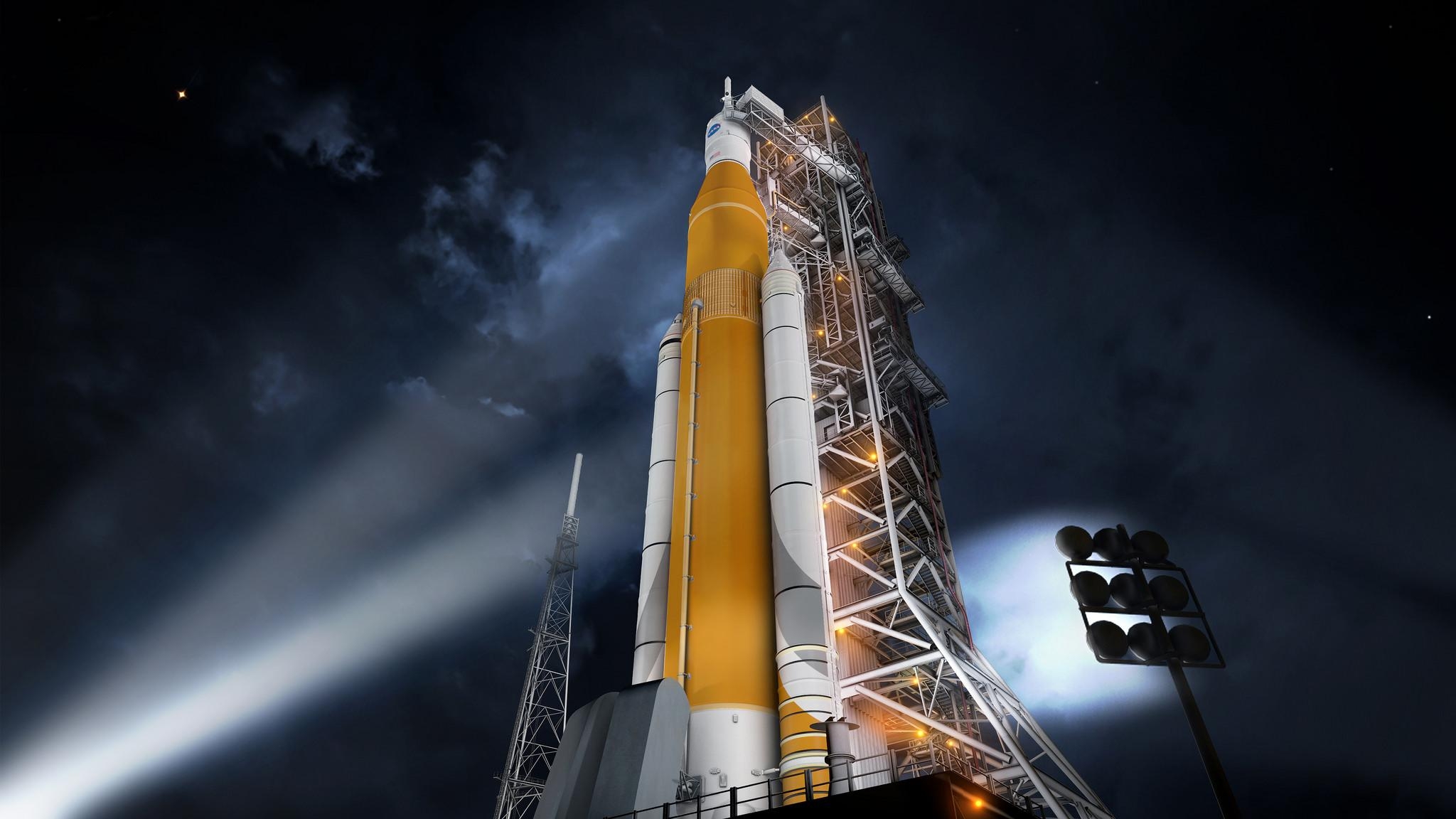 2050x1160 NASA is trying to make the Space Launch System rocket more, Desktop