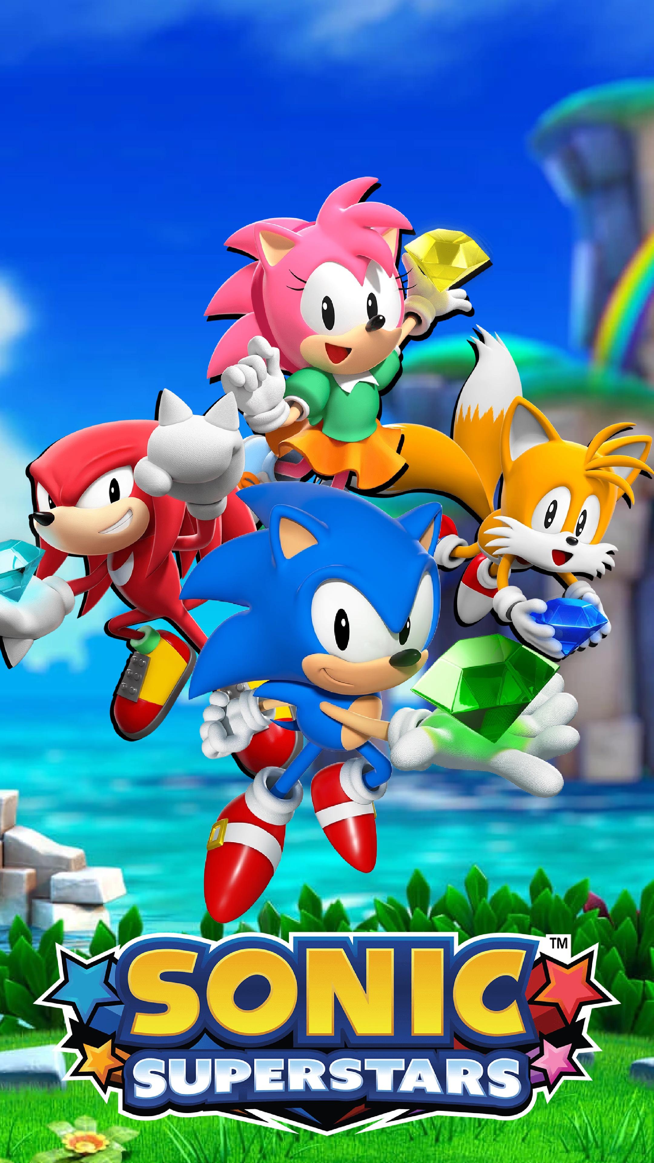 2160x3840 Sonic Superstars Mobile Wallpaper (HD versions in comments), Phone