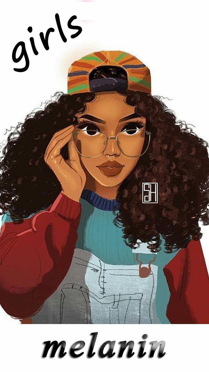 720x1280 Cute Black girls wallpaper for girls wallpaper app. Black girl art, Black girl magic art, Black girls picture, Phone