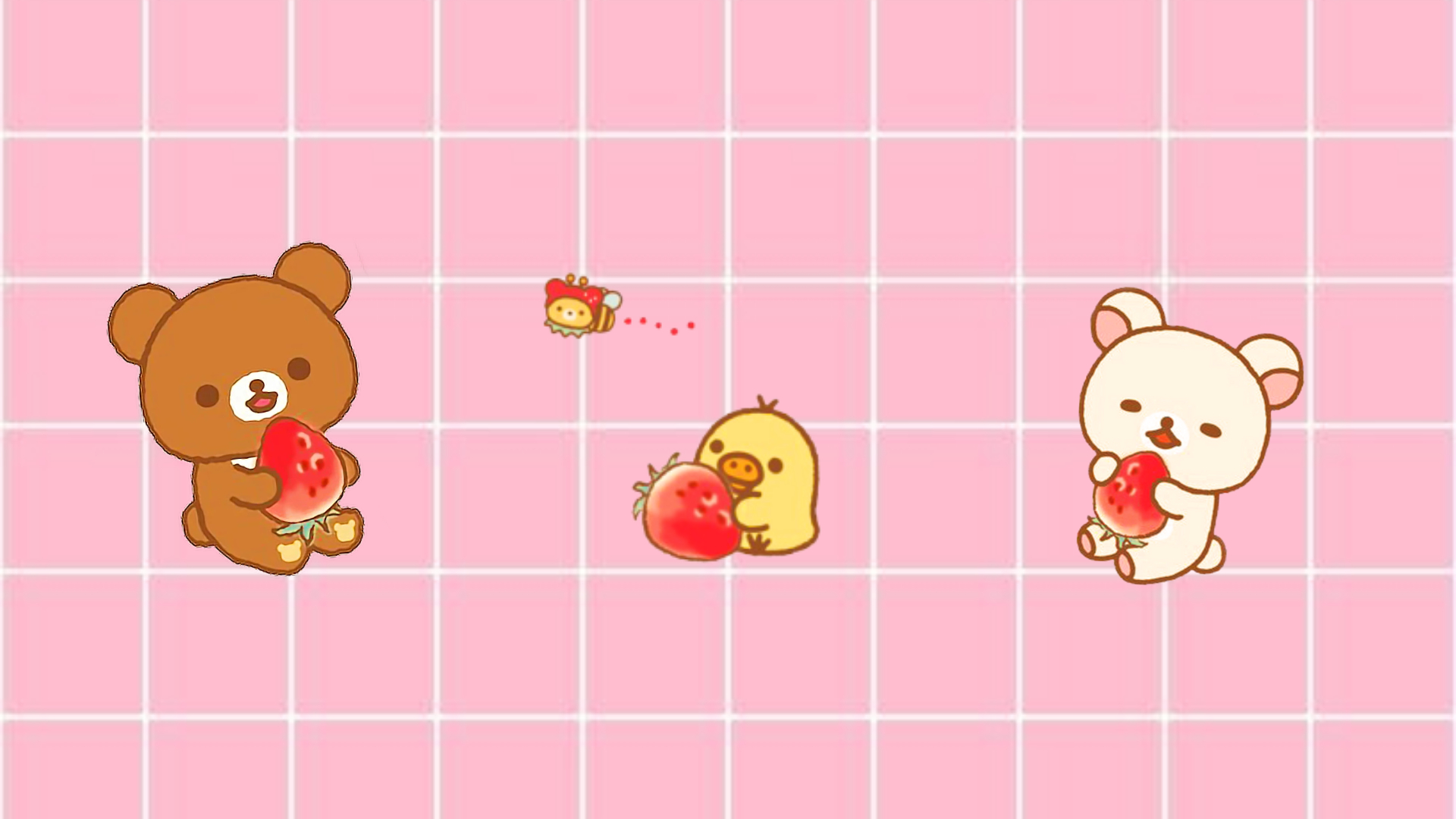 1920x1080 pink aesthetic rilakkuma desktop wallpaper. Rilakkuma wallpaper, Cute desktop wallpaper, Imac wallpaper, Desktop