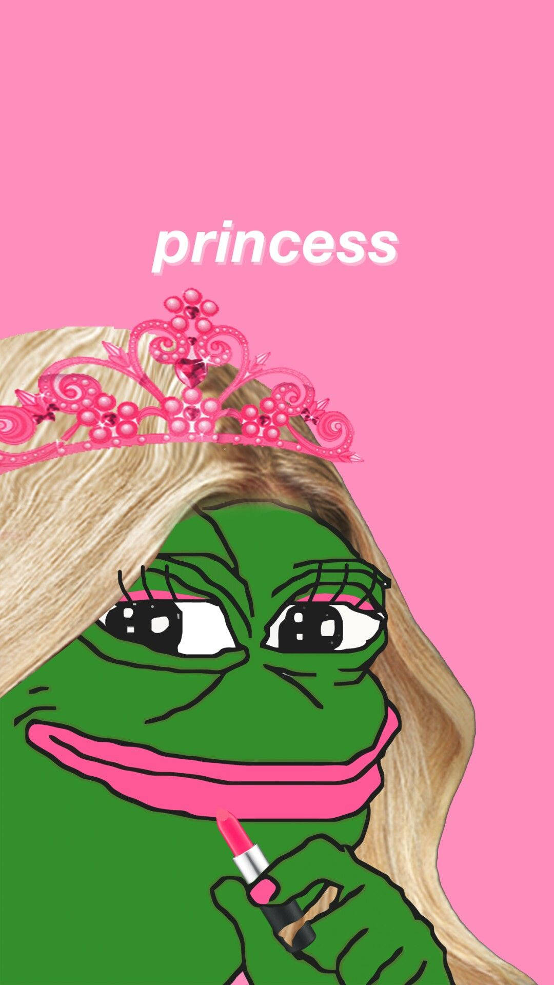 1080x1920 Princess Pepe The Frog Wallpaper, Phone