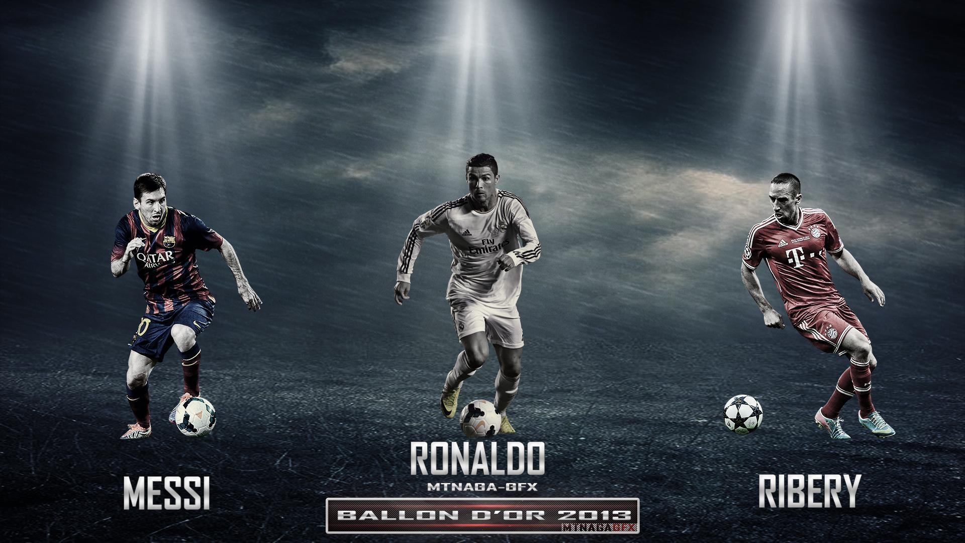 1920x1080 messi ronaldo ribery ballon dor HD desktop wallpaper, Widescreen, Desktop