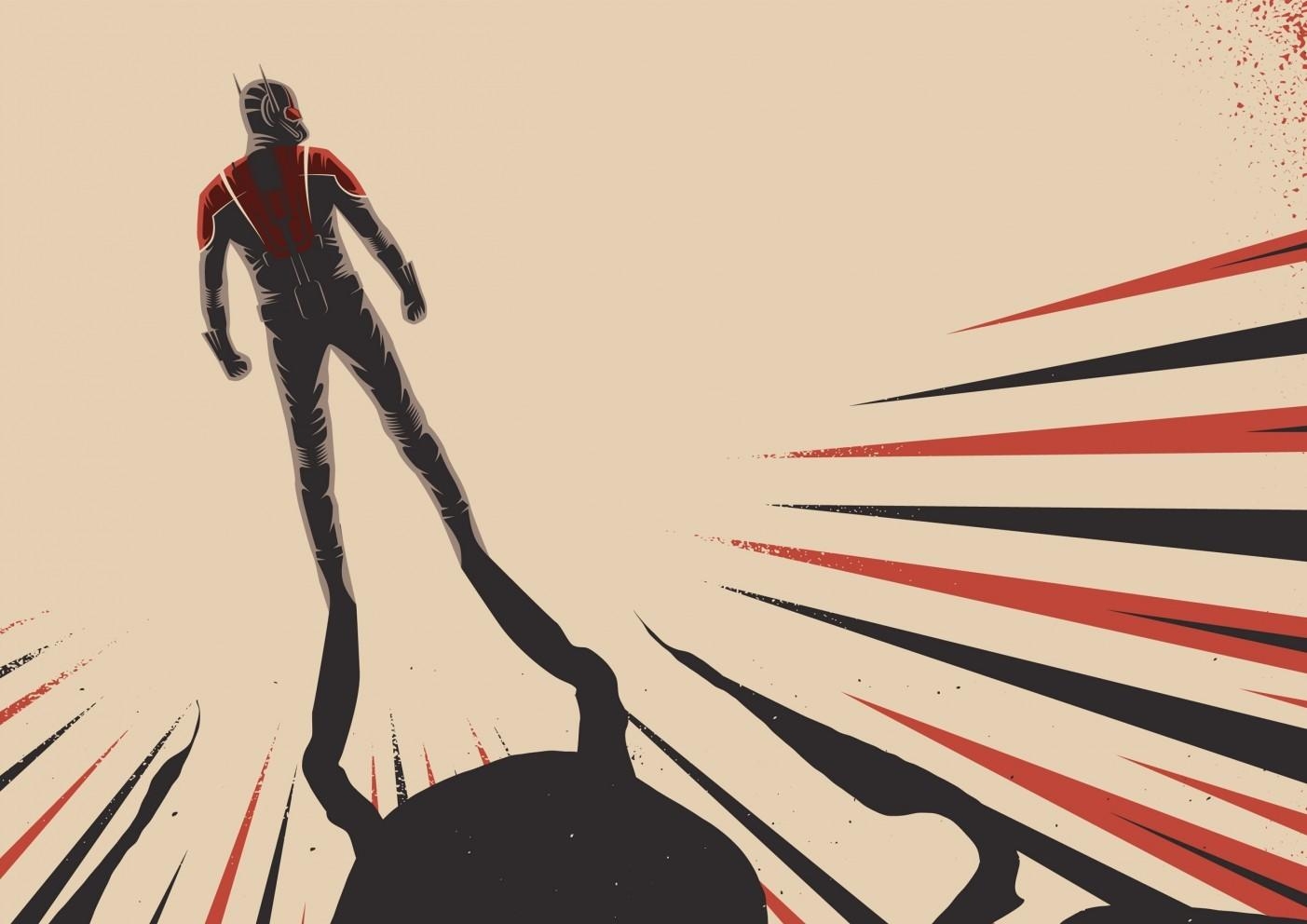 1410x1000 Download  Ant Man, Marvel Universe, Back View, Comics, Desktop