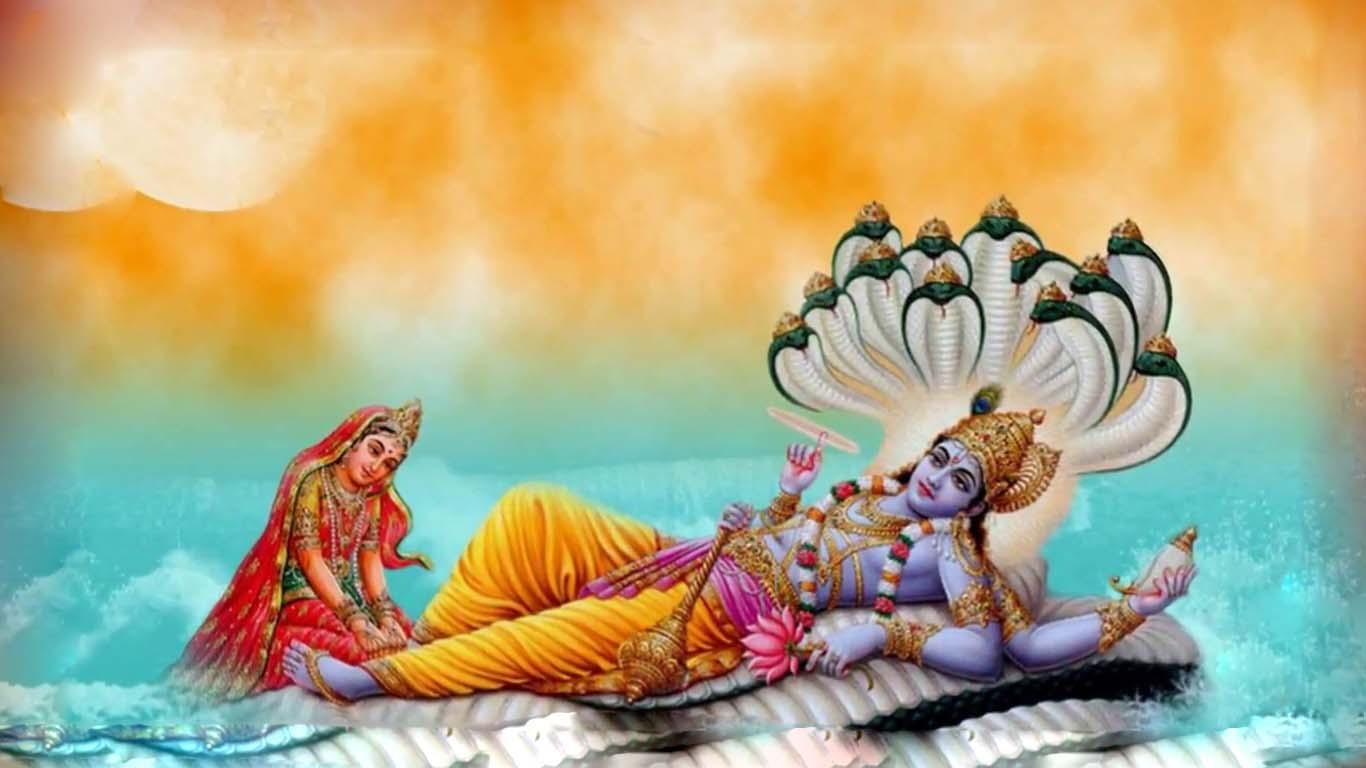 1370x770 Laxmi Mata Vishnu Bhagwan Ka Photo. Goddess Maa Lakshmi, Desktop