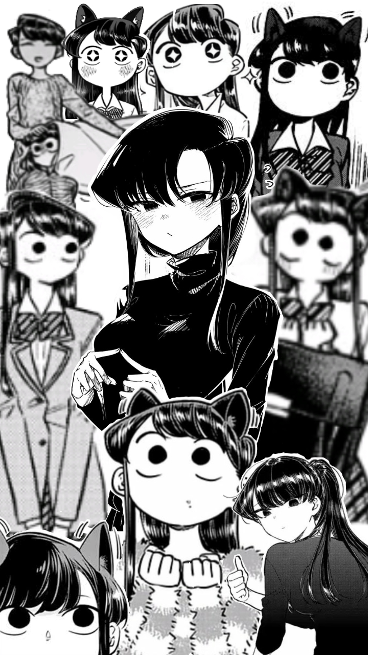 720x1280 I Made A Phone Wallpaper For Y'all. Just A Bunch Of Komi Sans, Komi_san, Phone