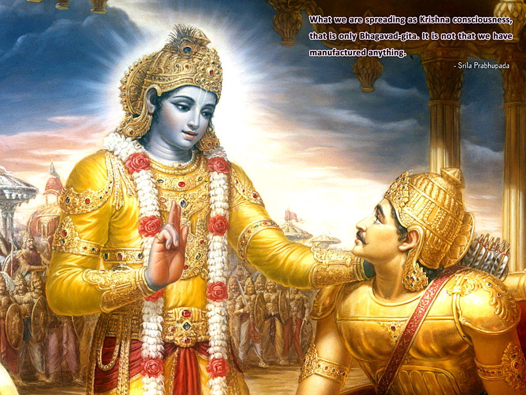 1030x770 Latest Krishna Wallpaper and Krishna picture: Wallpaper showing Lord Krishna managing the chariot in the battlefields of Mahabharata, Desktop