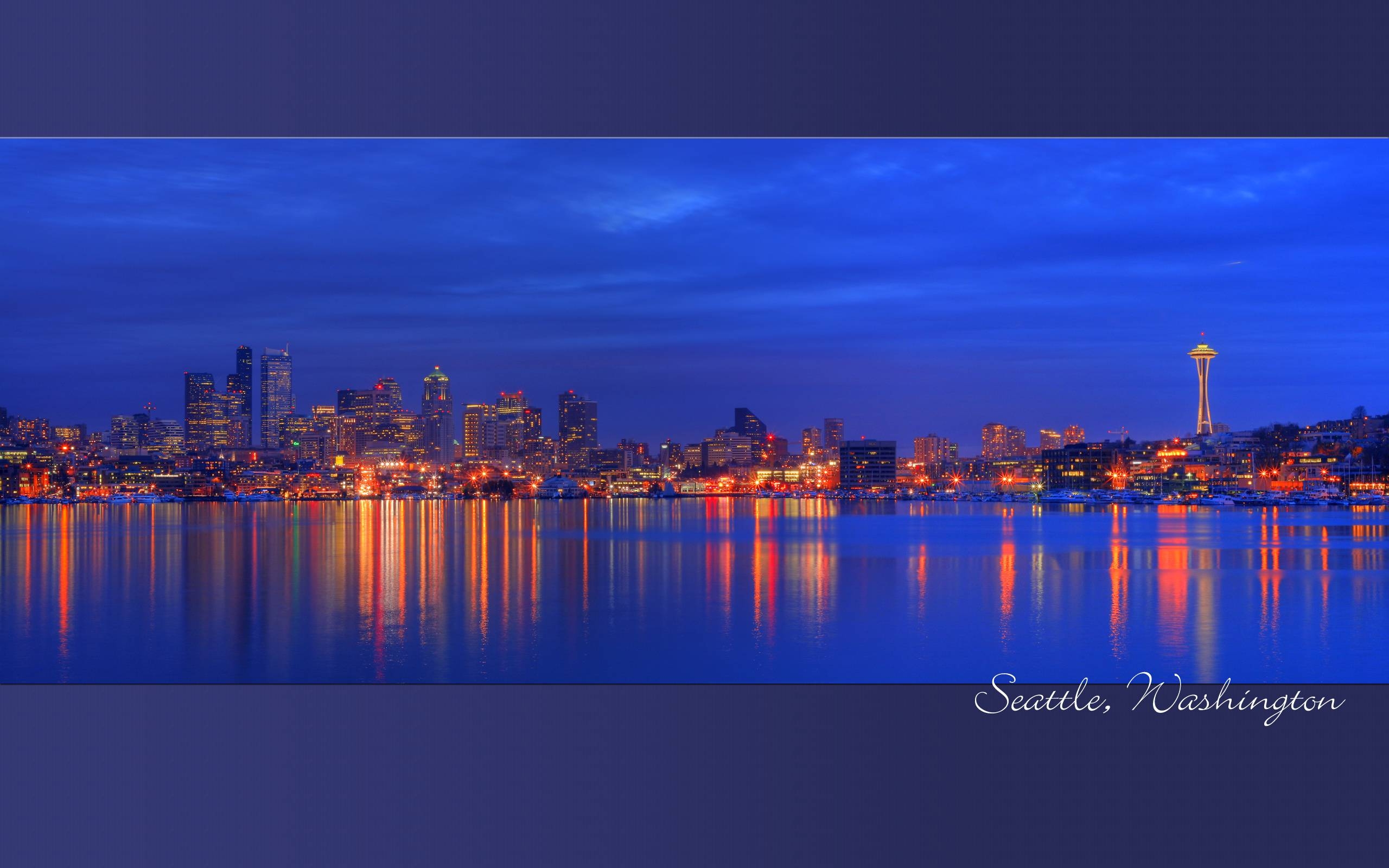 2560x1600 Seattle Skyline Panorama by Wallpaper. Hot HD Wallpaper, Desktop