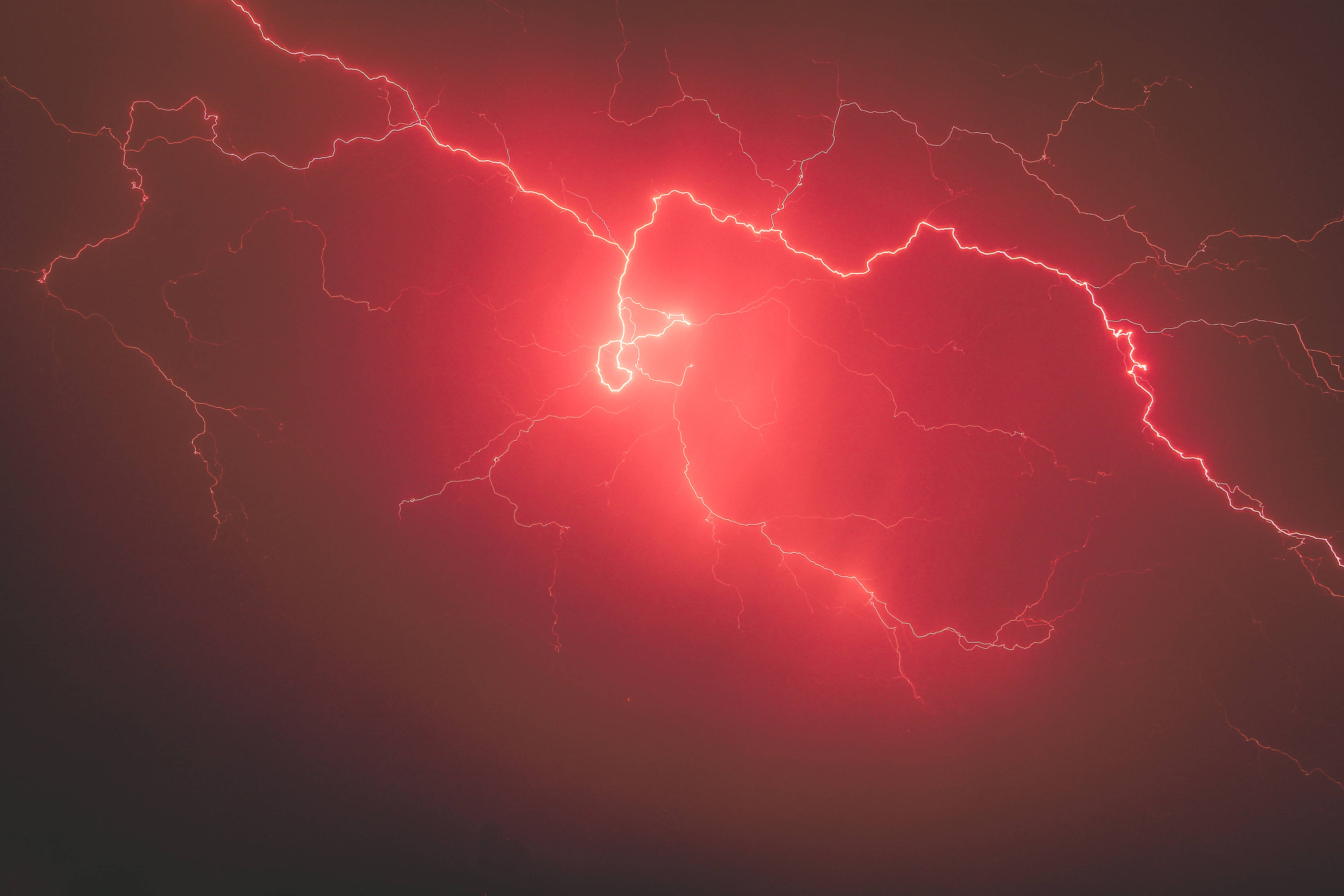 3840x2560 Download Red Lightning Bolt Wallpaper, Desktop