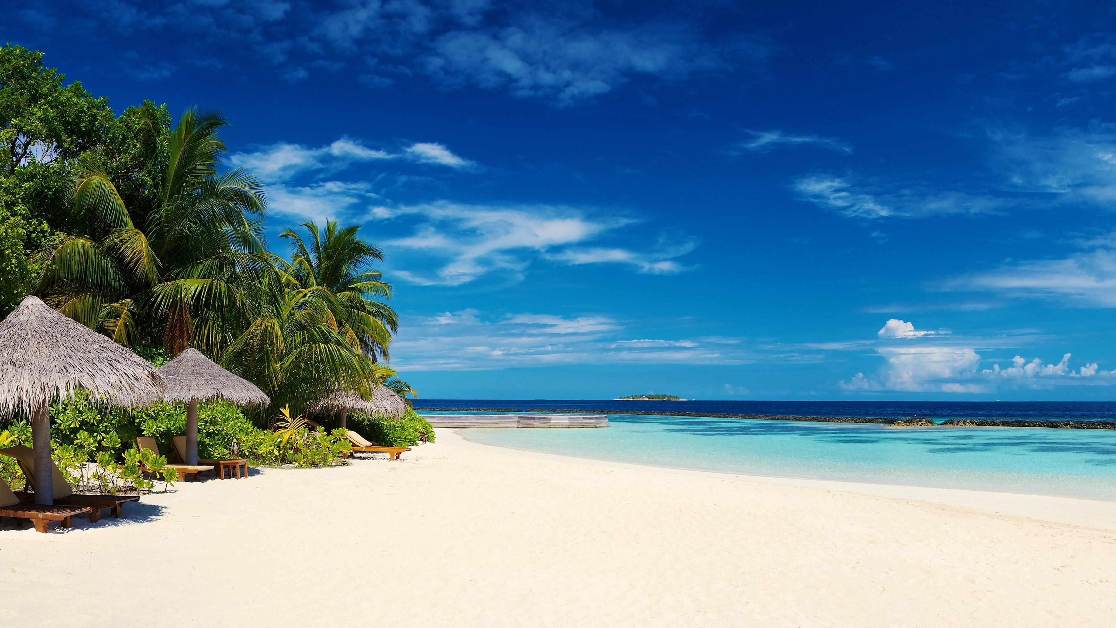 3840x2160 Tropical Beach Desktop Background Wallpaper, Desktop