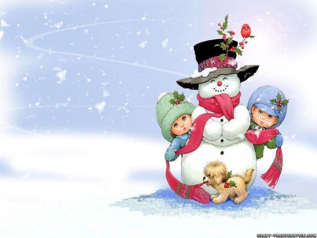 1030x770 image For > Winter Snowman Scenes, Desktop