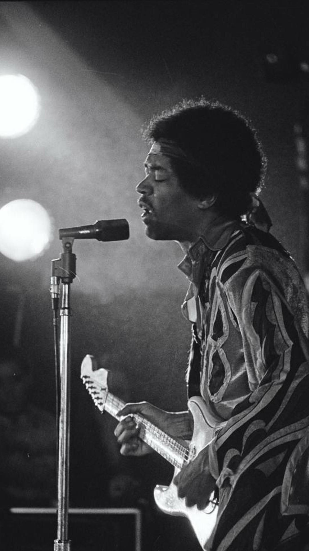 1080x1920 Download Jimi Hendrix Singing Eyes, Phone