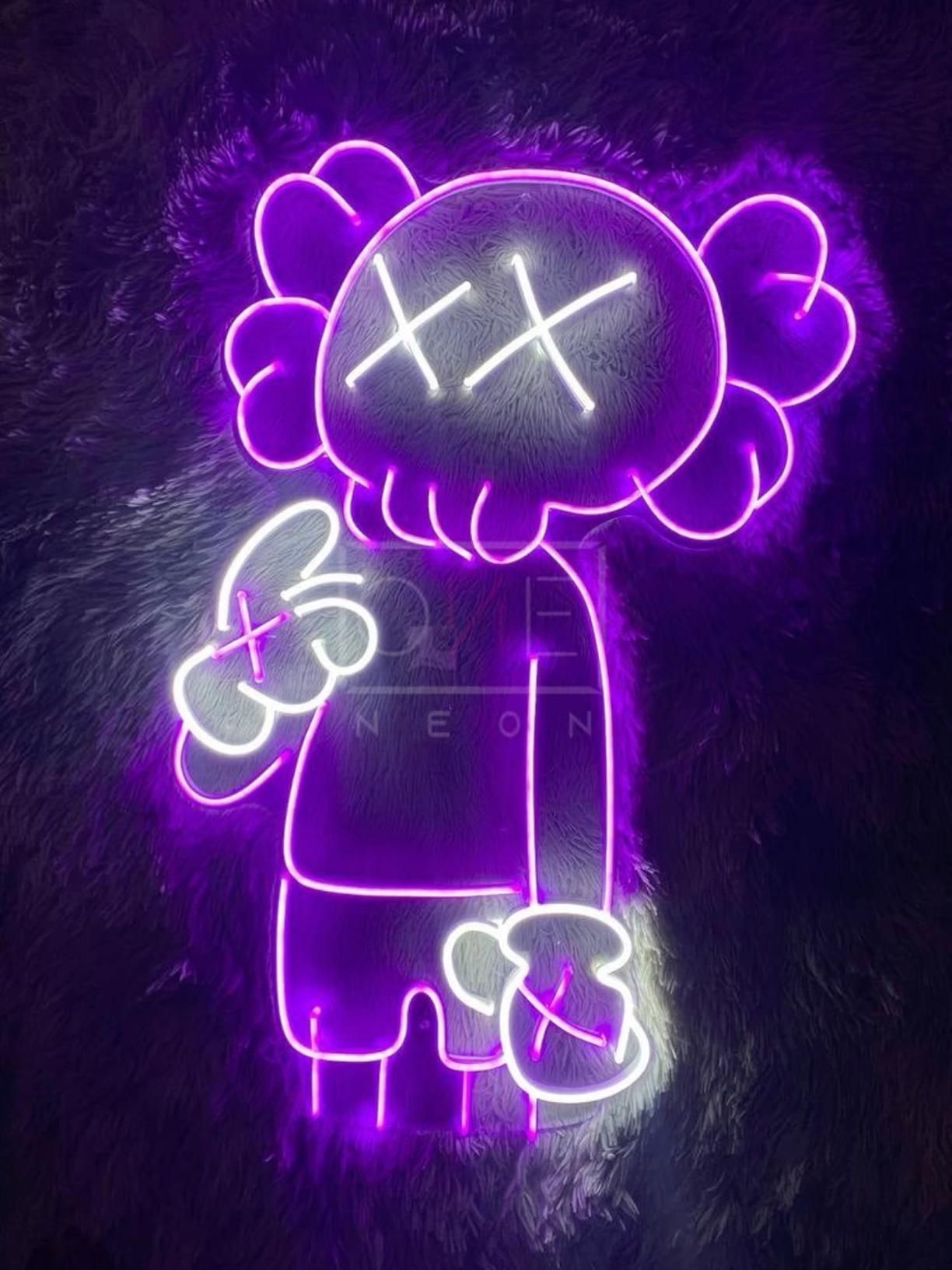 1230x1640 Pins by you. Neon signs, Kaws wallpaper, Kaws iphone wallpaper, Phone