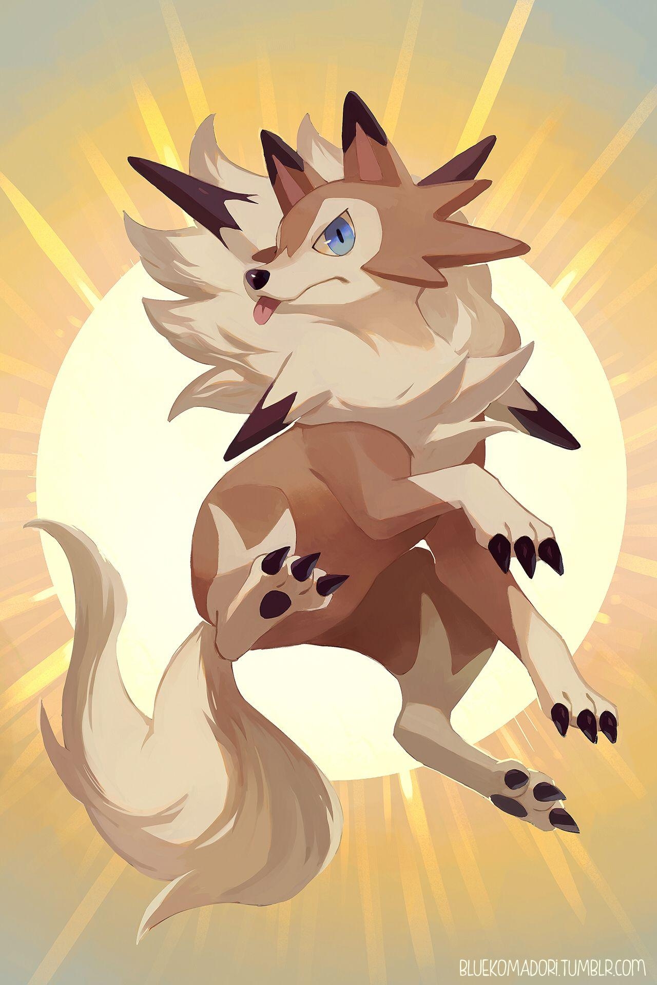 1280x1920 Lycanroc Mobile Wallpaper, Phone