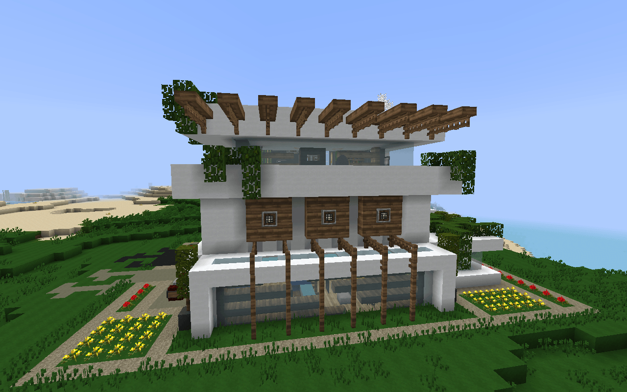 1280x800 Modern Nature Minecraft House Design. Important Wallpaper, Desktop