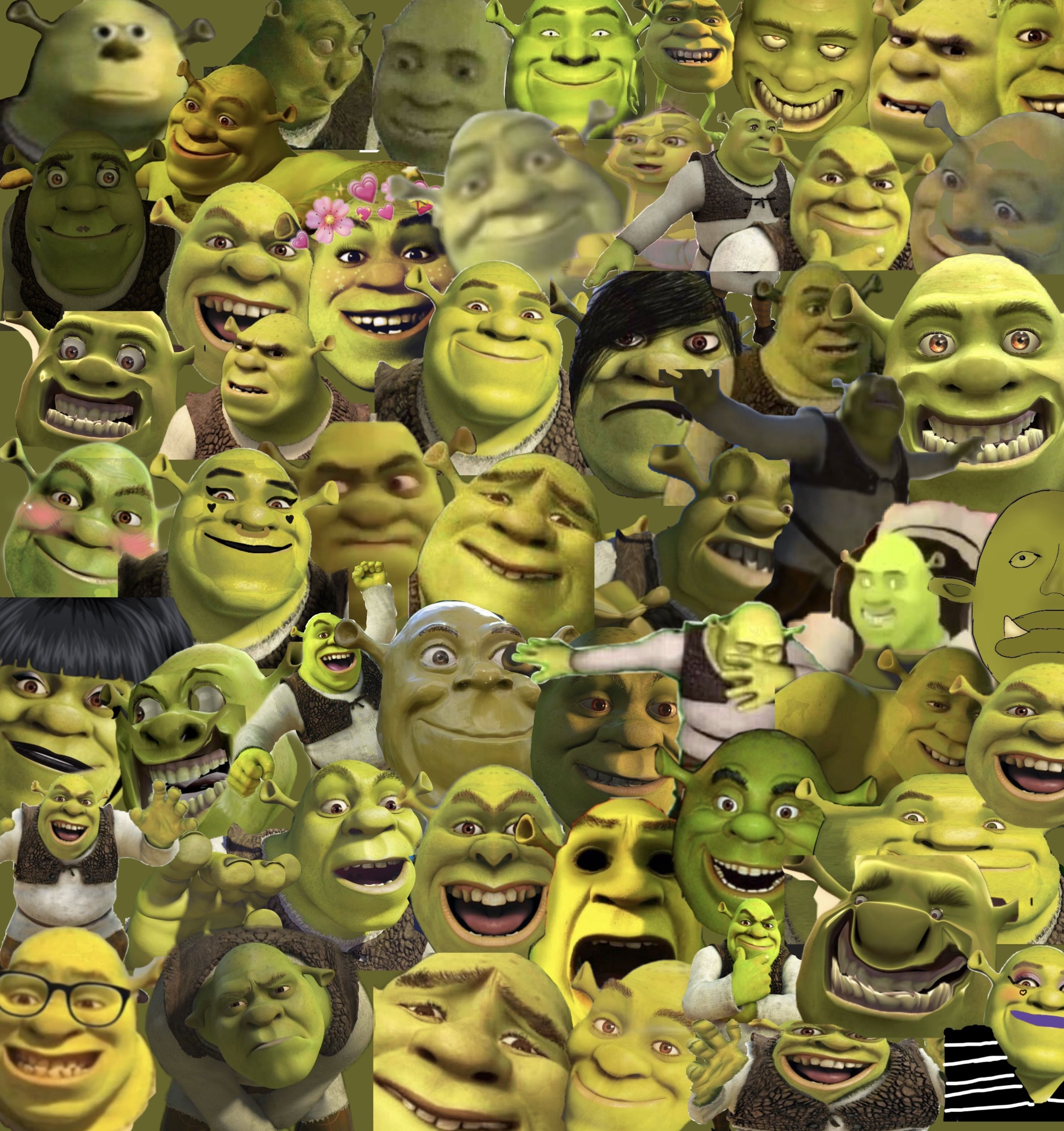 3010x3200 Aesthetic Shrek Wallpaper, Phone