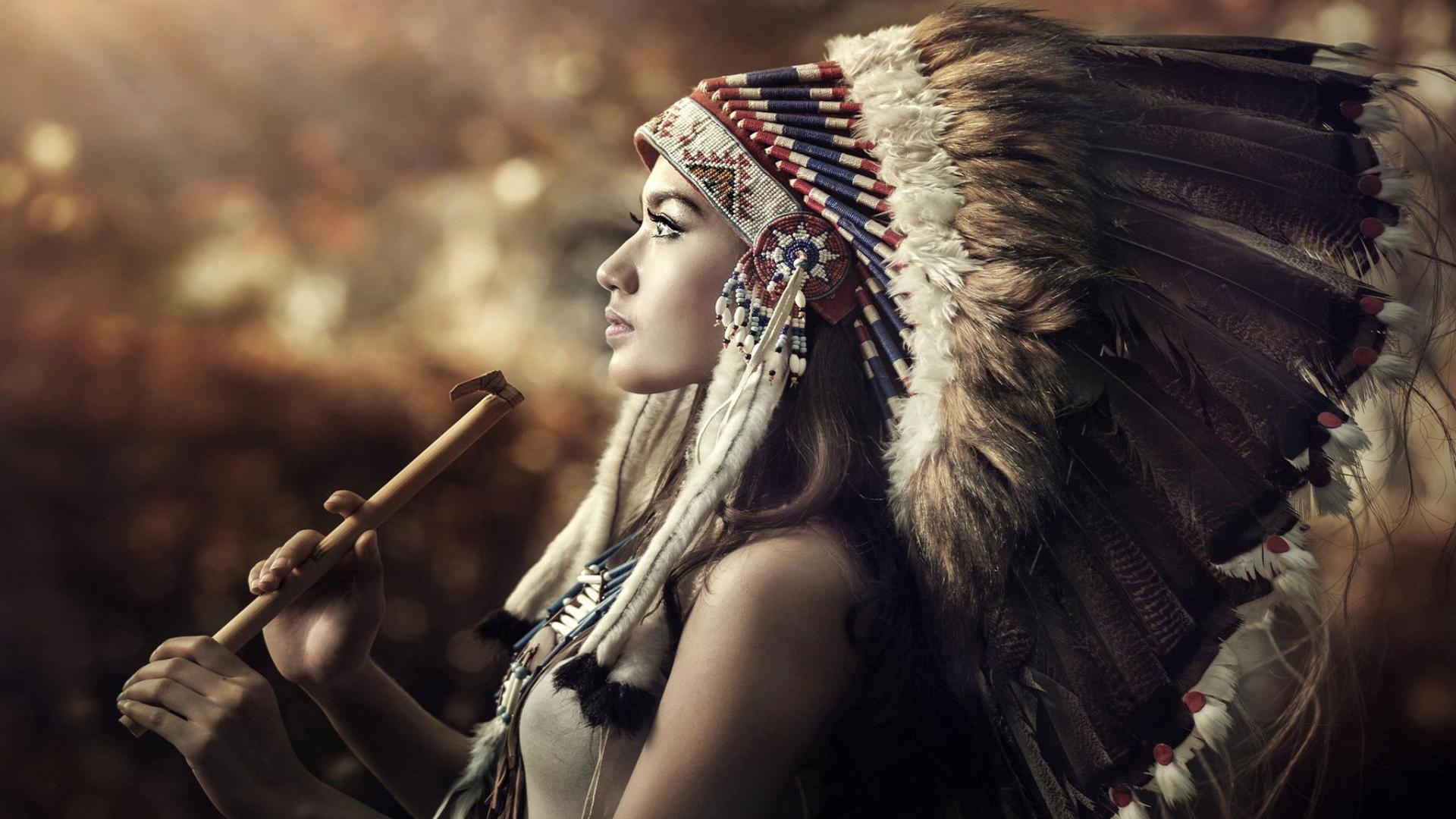 1920x1080 Native American Gir. Wallpaper for Android, Desktop