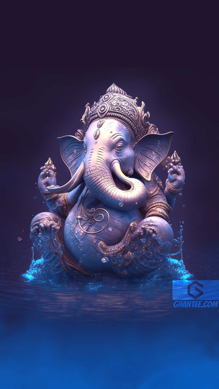 740x1310 original wallpaper, ghantee.com only. God illustrations, Lord ganesha paintings, Ganesha artwork, Phone