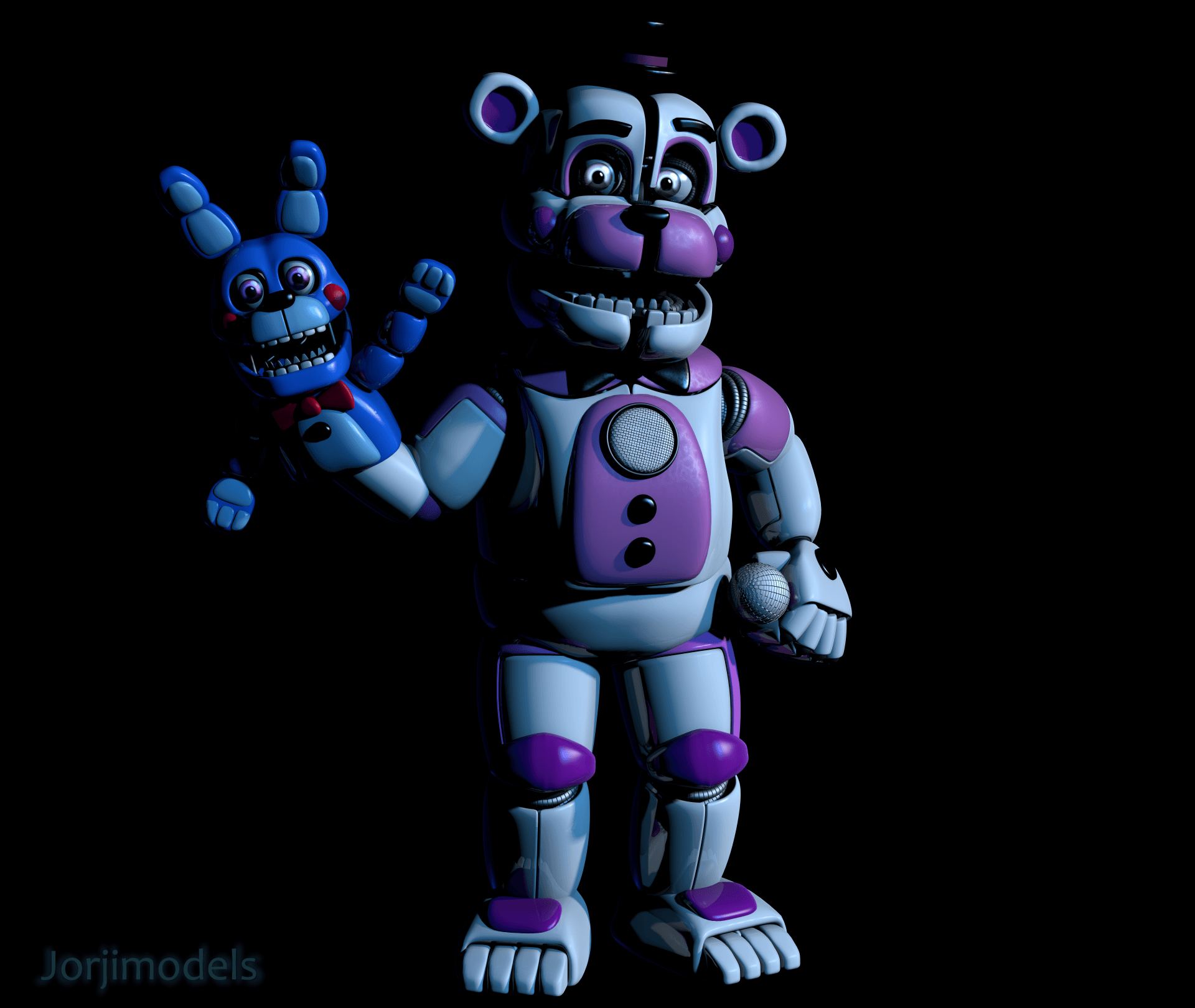 1920x1620 Funtime Freddy y Bonnie 8k Ultra HD Wallpaper. Background Image, Desktop