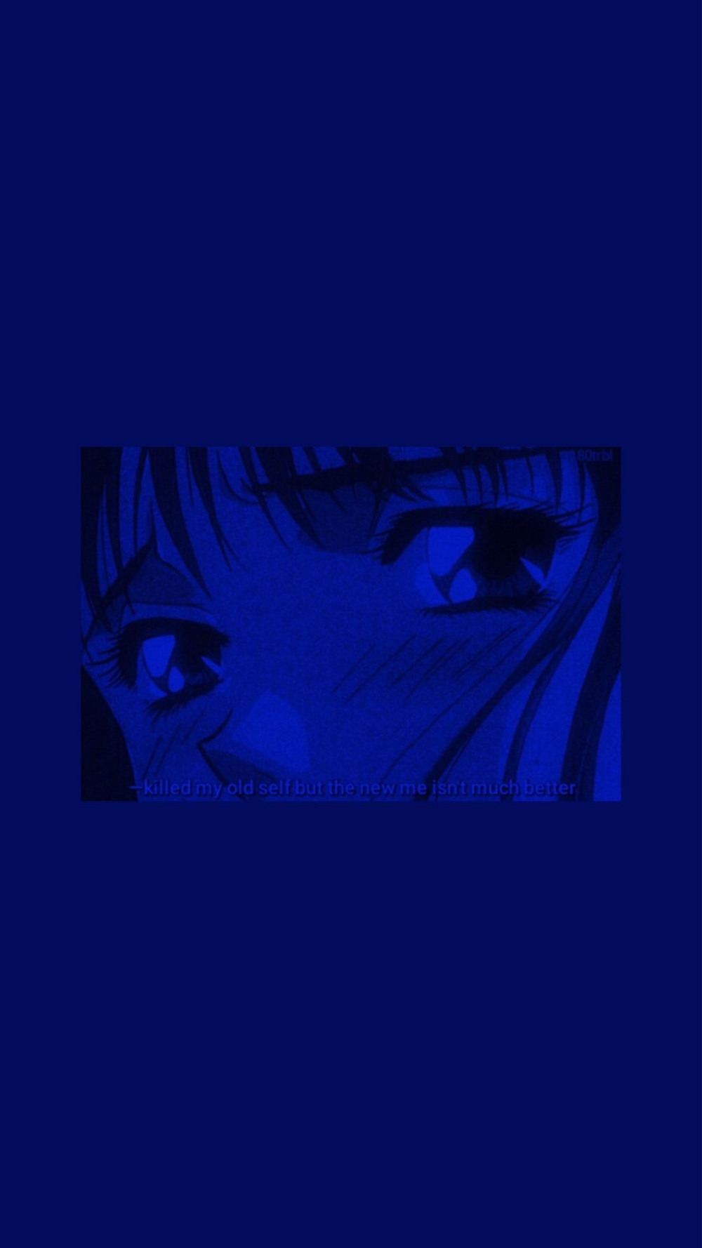 1000x1780 Blue Anime Aesthetic Dark Wallpaper HD, Phone