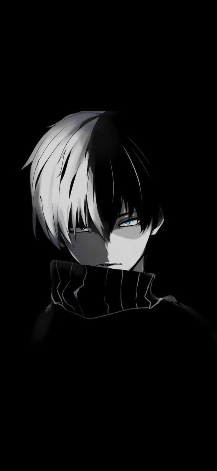 740x1600 Todoroki Shoto. Black wallpaper iphone dark, Anime shadow, Cool anime wallpaper, Phone