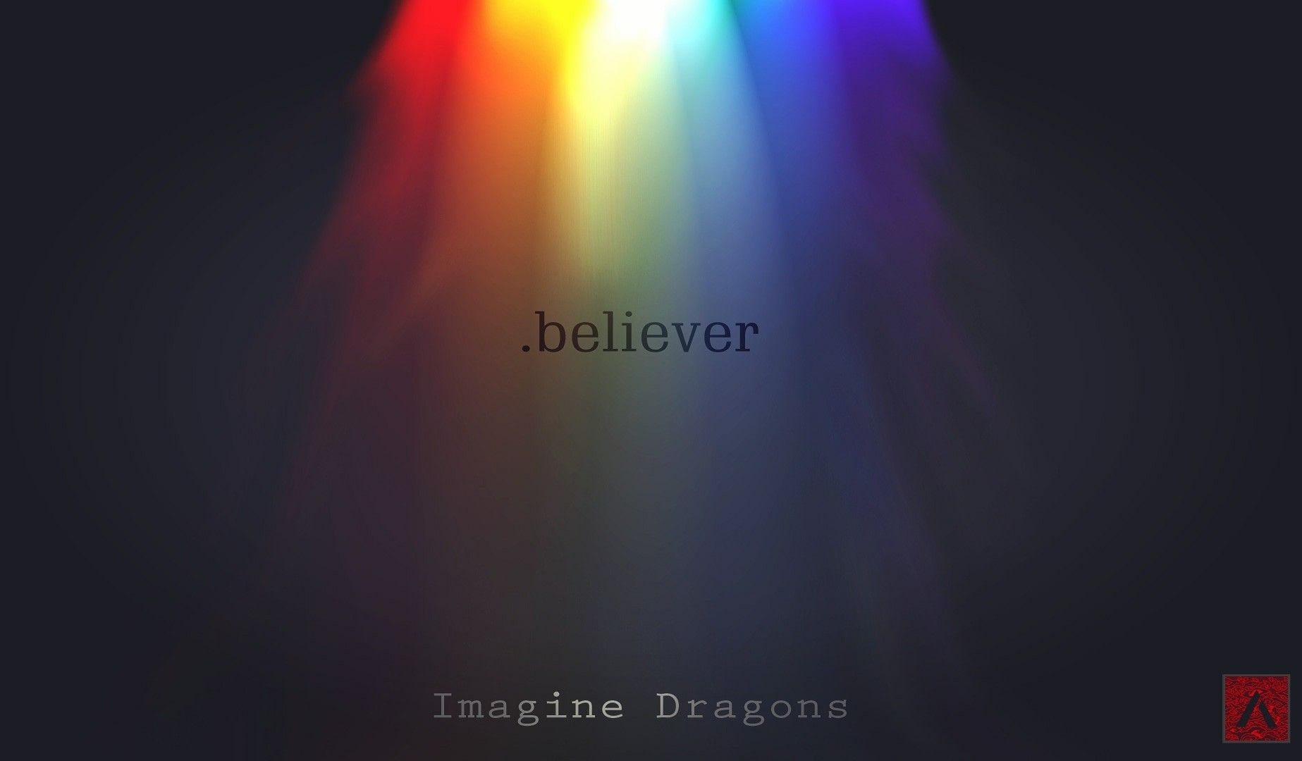 1850x1080 Imagine Dragons, Believer Wallpaper Design, Desktop