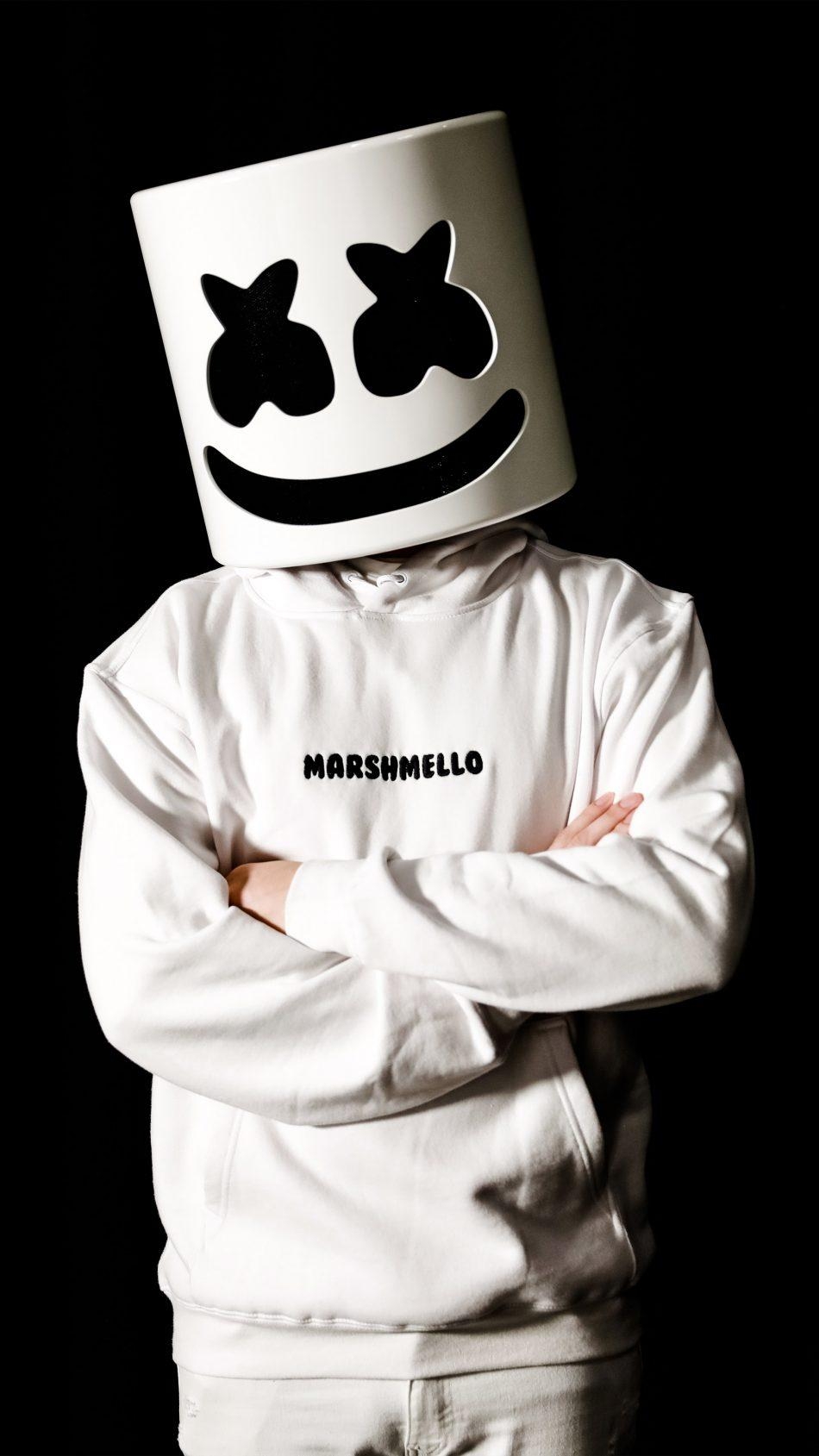 950x1690 Download Marshmello Dark Background Free Pure 4K Ultra HD, Phone