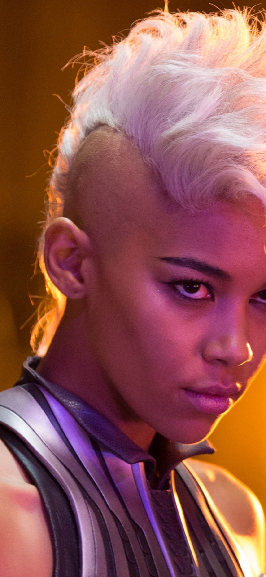 1130x2440 Download  X Men Apocalypse, Storm, Alexandra Shipp, White Hair Wallpaper For IPhone 11 Pro & X, Phone