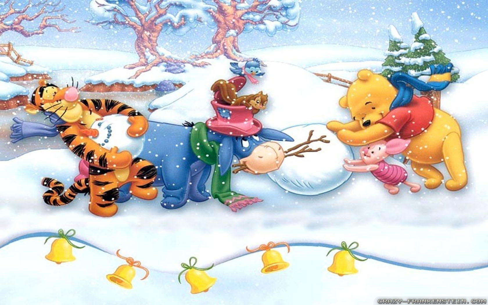 1680x1050 Winnie the Pooh Christmas Wallpaper Free Winnie, Desktop