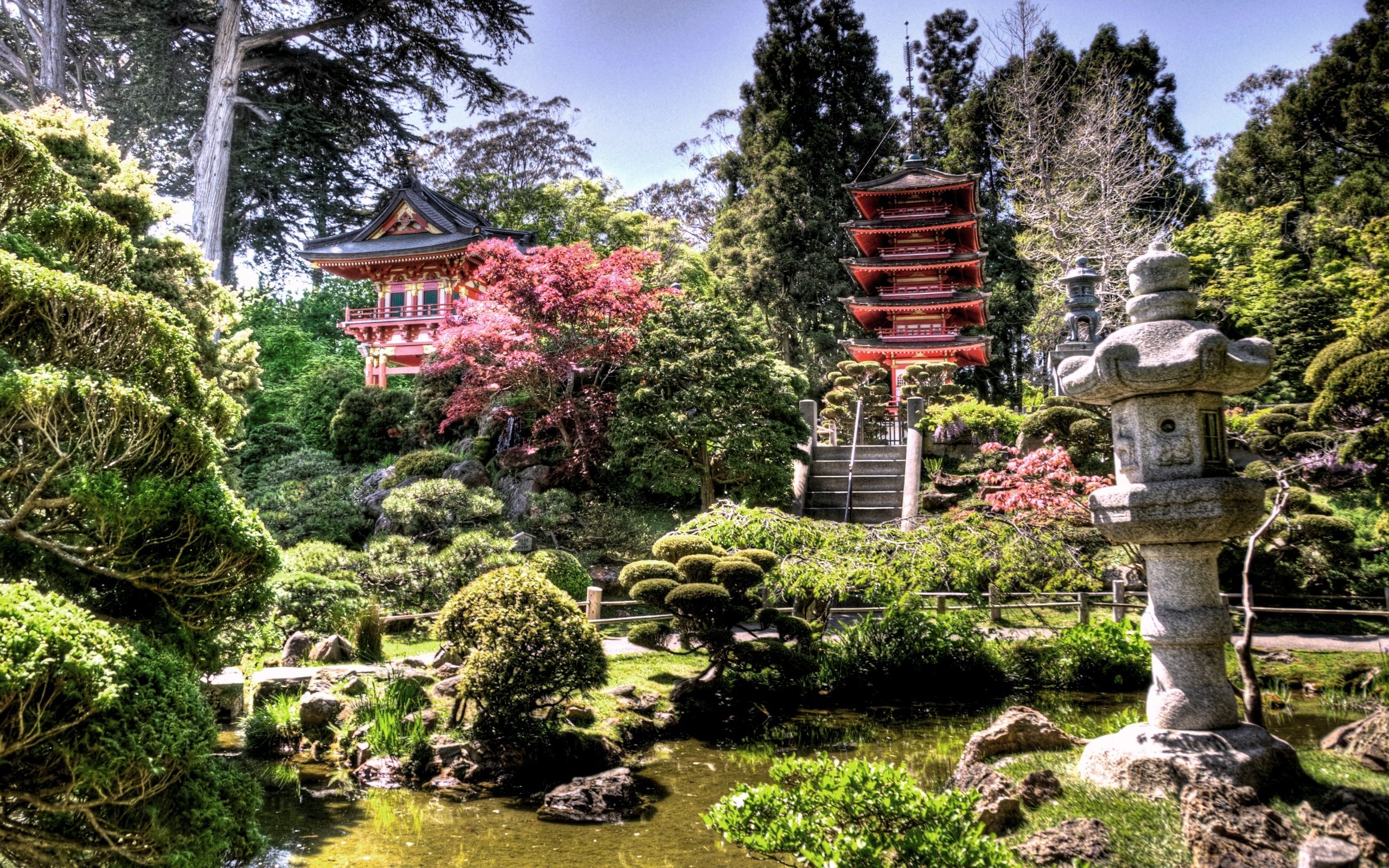 2560x1600 Japanese Garden Wallpaper Free, Desktop