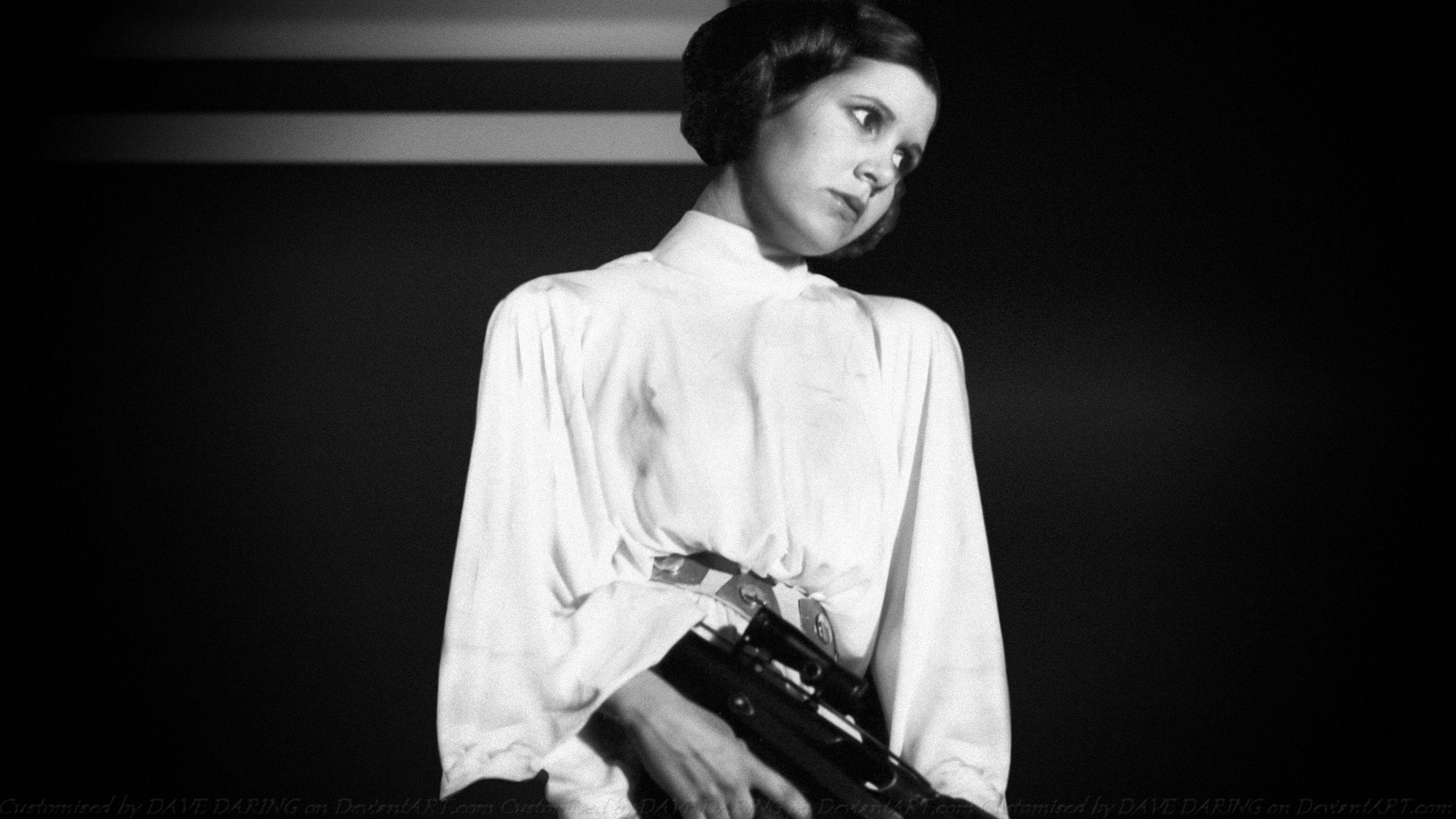 2560x1440 Carrie Fisher Princess Leia XXII By Dave Daring, Desktop