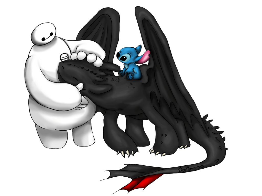 1030x770 baymax stitch toothless Pins. Toothless, Desktop