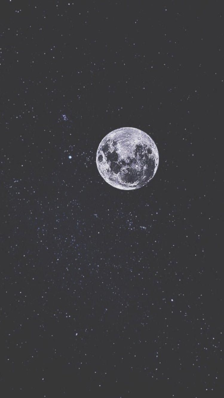 750x1340 Aesthetic Moon Wallpaper iPhone, Phone