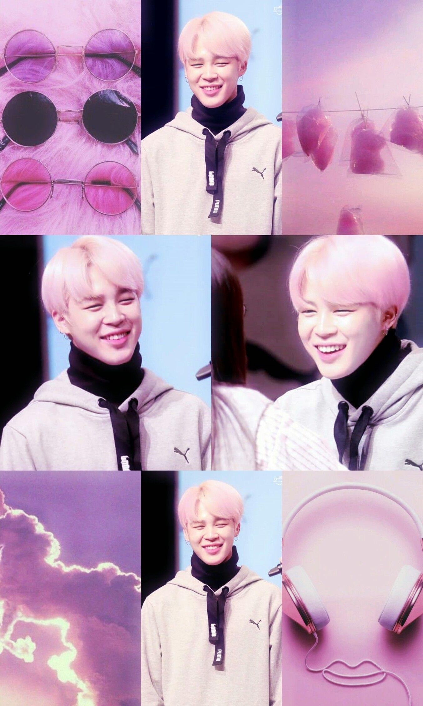 1360x2260 Cute Wallpaper Jimin pink. Aesthetic Wallpaper Jimin. Jimin, Phone