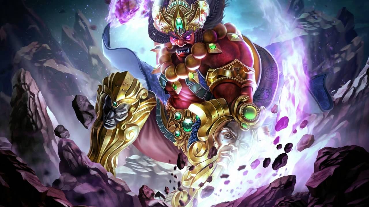 1280x720 Smite Animated Wallpaper, Hindu Demon King of Lanka, Desktop