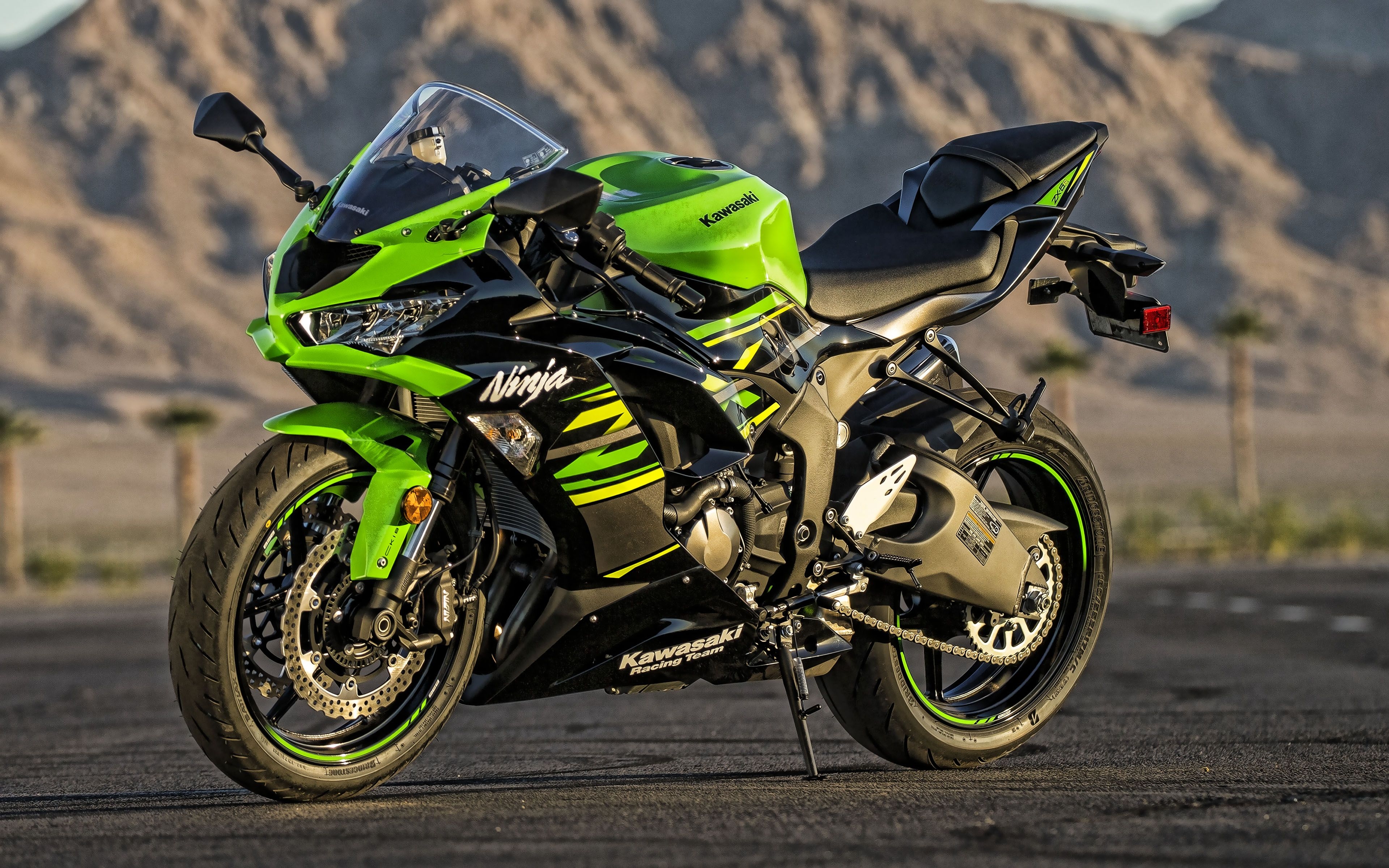 3840x2400 Kawasaki Ninja Zx 6r, 4k, Front View, Exterior, Ninja Zx6r 2019, Desktop