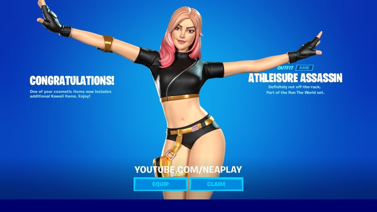 1280x720 Athleisure Assassin Fortnite wallpaper, Desktop