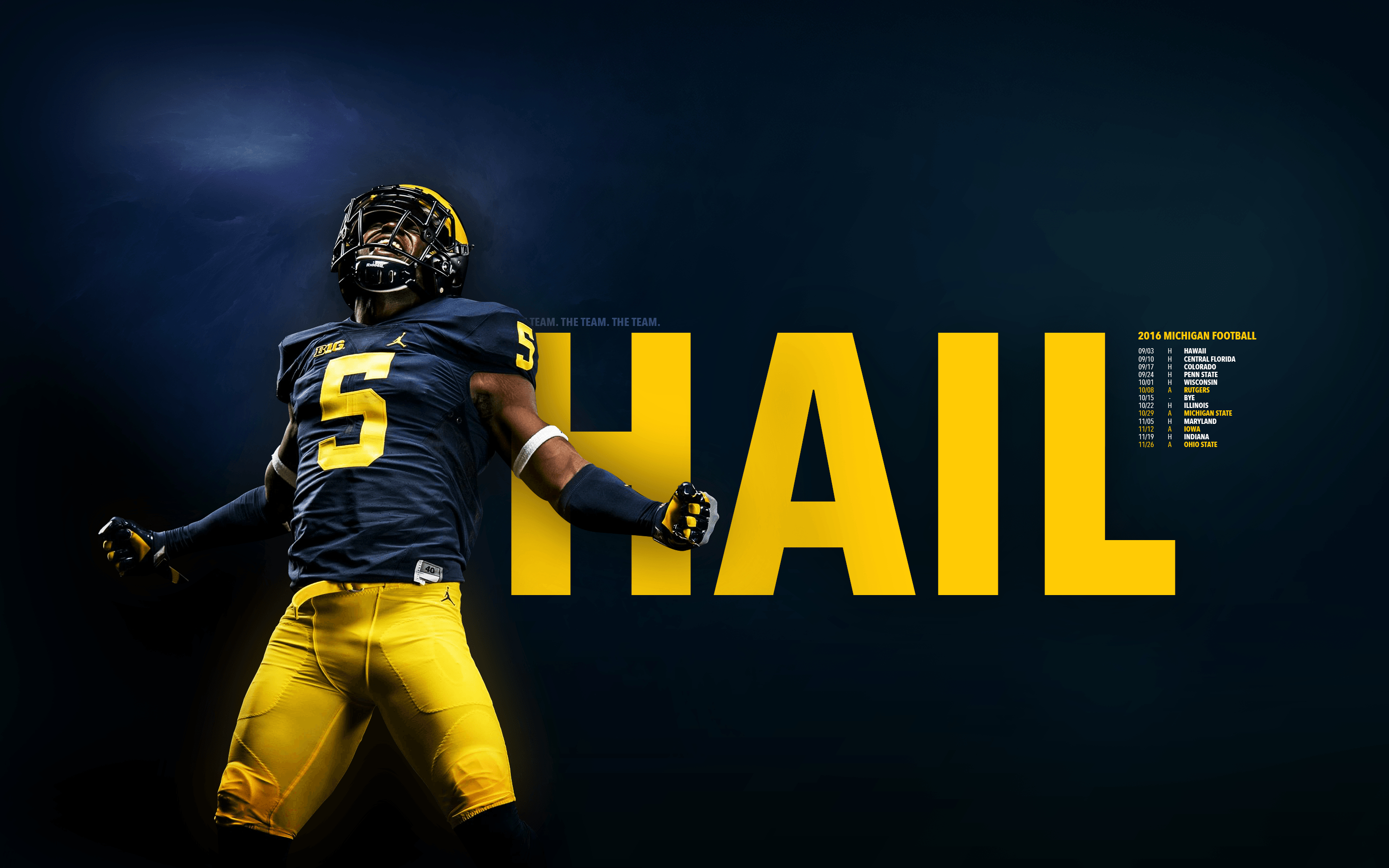 2880x1800 Michigan Football, Desktop