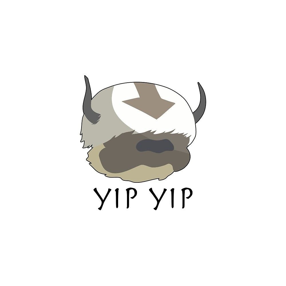 1000x1000 Appa the Last Airbender Sticker. Avatar the last, Phone