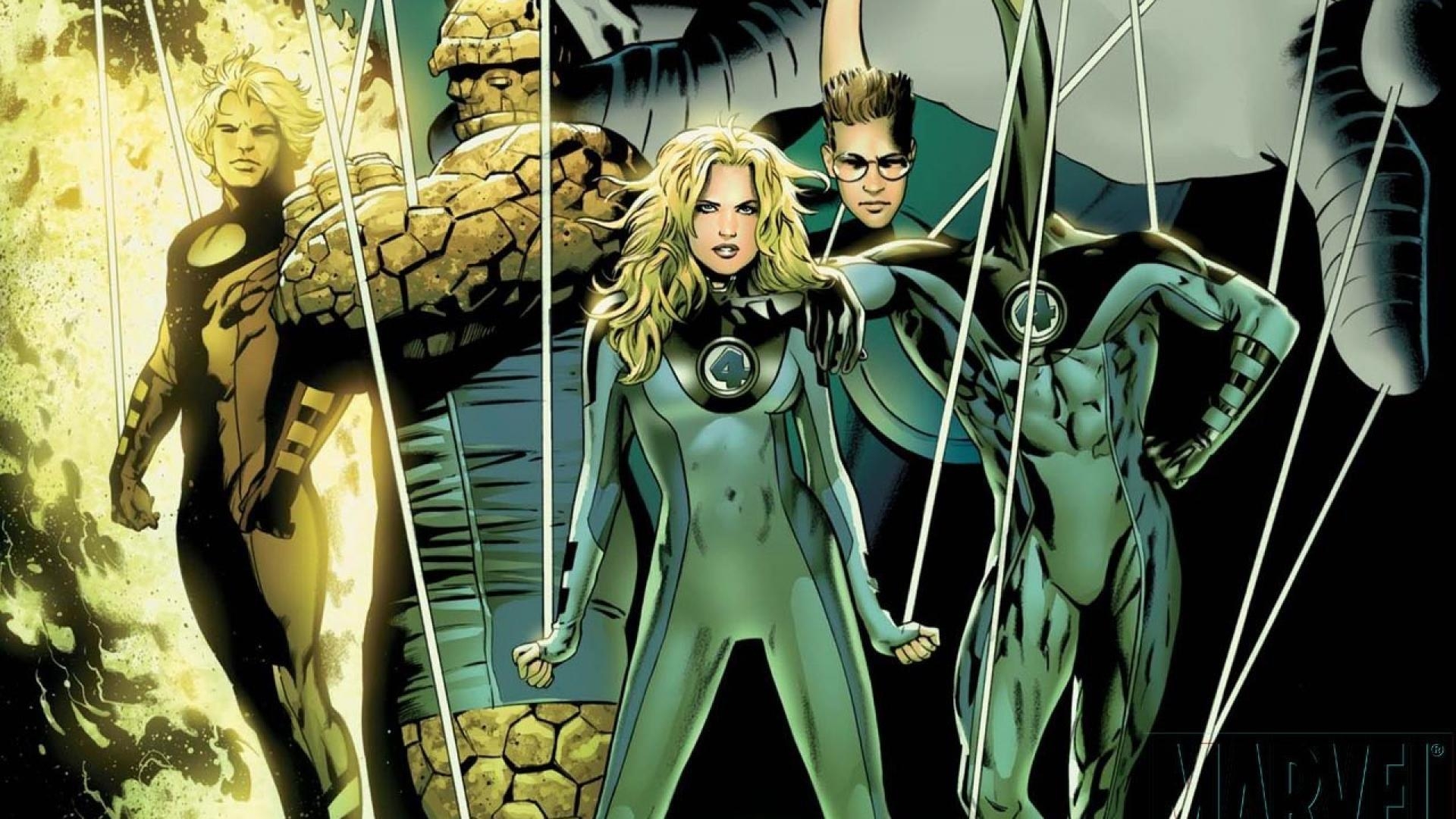 1920x1080 Fantastic four human torch invisible woman marvel comics wallpaper, Desktop