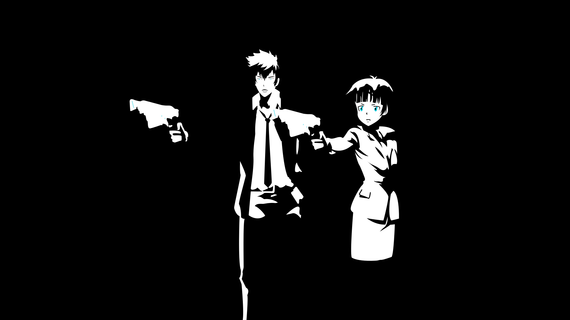 1920x1080 #Kougami Shinya, #Pulp Fiction (parody), #anime, #Psycho Pass, Wallpaper, Desktop